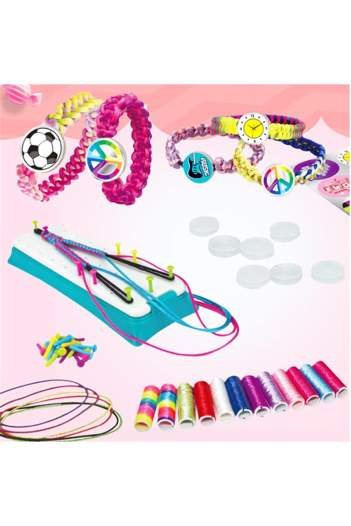 Choice-DIY Bracelet Making Kit For Girl Jewelry Loom Braid Bracelet Maker Craft Sets Handmade Toy For Gi... 4