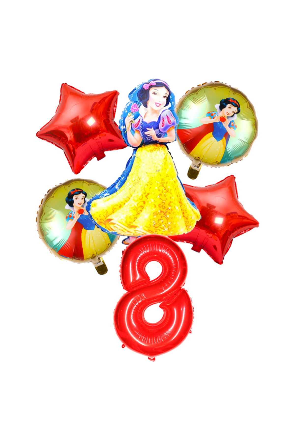 Choice-6pcs/set Disney Snow White Theme 32 Inch Red Number Balloons Girls Happy Birthday Party Decoratio... 7