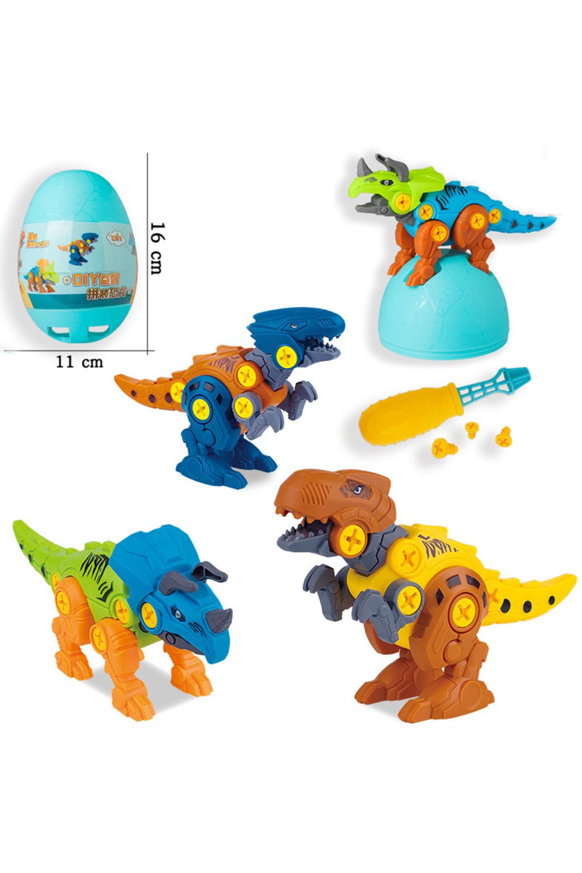 Choice-5 IN 1 Children Assembly Dinosaur Transformation Dino Robot Constructor Screw DIY Set Blocks Disa... 2