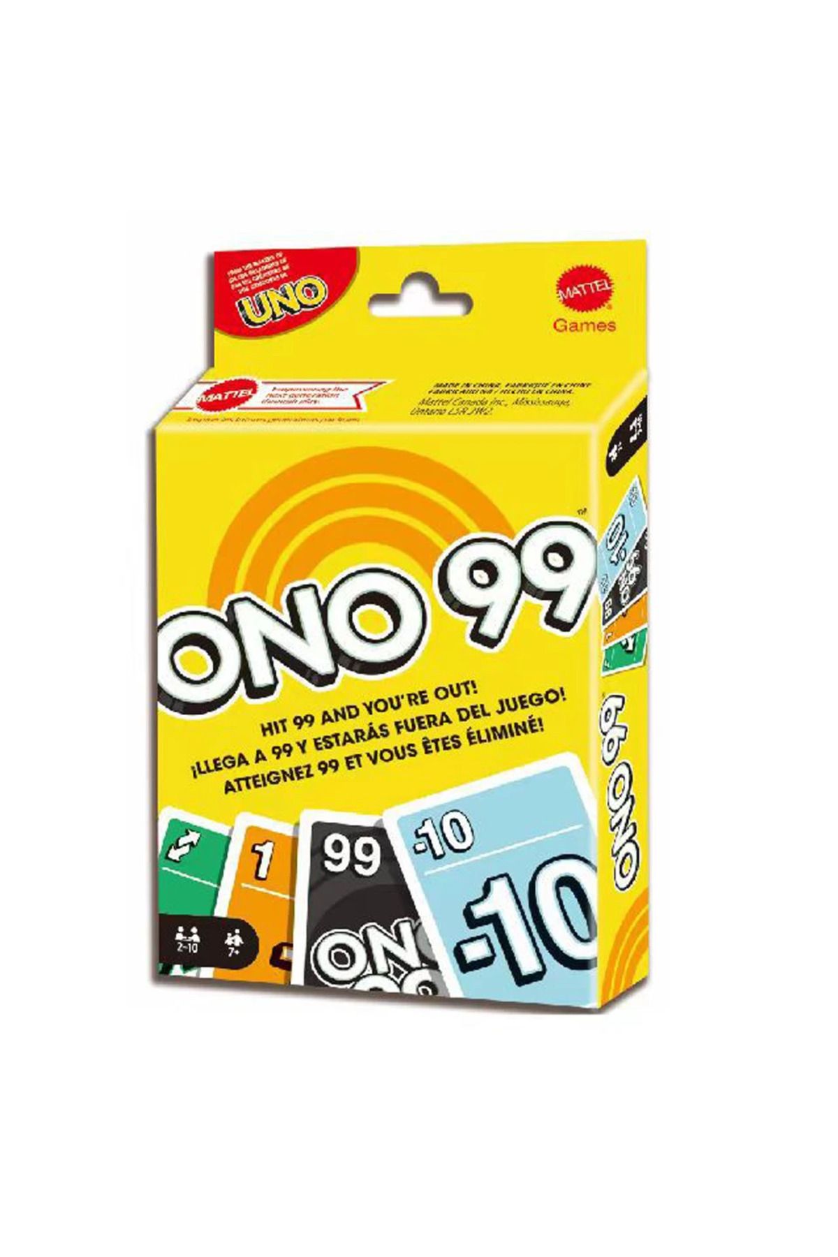 Choice-Uno Games ONO 99 Card Game for Kids & Families, 2 to 6 Players, Adding Numbers, For Ages 7 Years ... 3