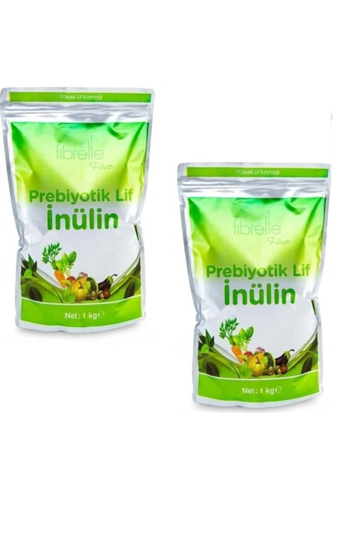 Fibrelle Inülin Prebiyotik Lif Hindibağ 1 kg Ambalaj 2 Paket