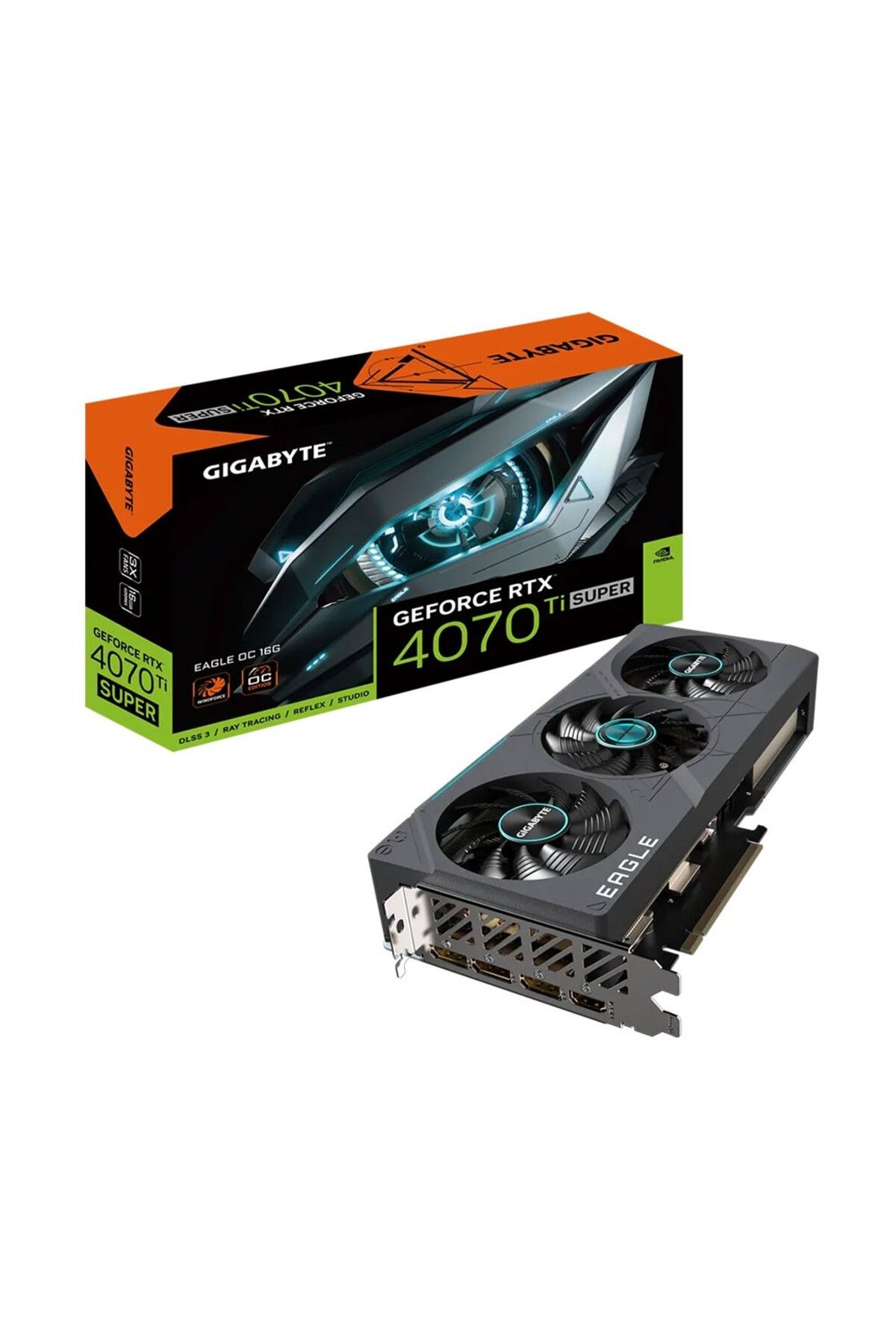 Gigabyte Geforce Rtx 4070 Ti Super Eagle Oc 16g Gddr6x 16gb 256bit Nvıdıa Dlss 3 Ekran Kartı