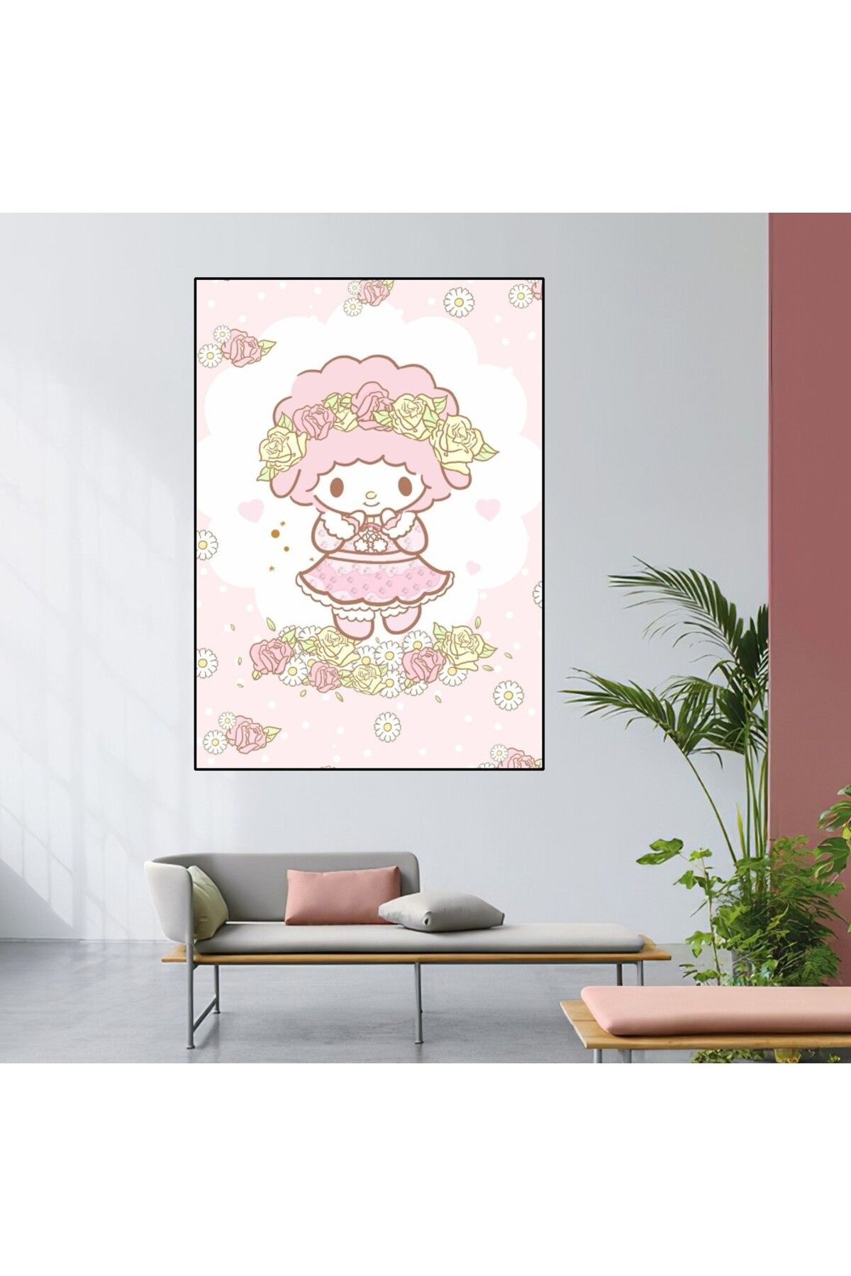 Miniso-MINISO My Sweet Piano Poster Home Room Decor Livingroom Bedroom Aesthetic Art Wall Painting Stickers 3