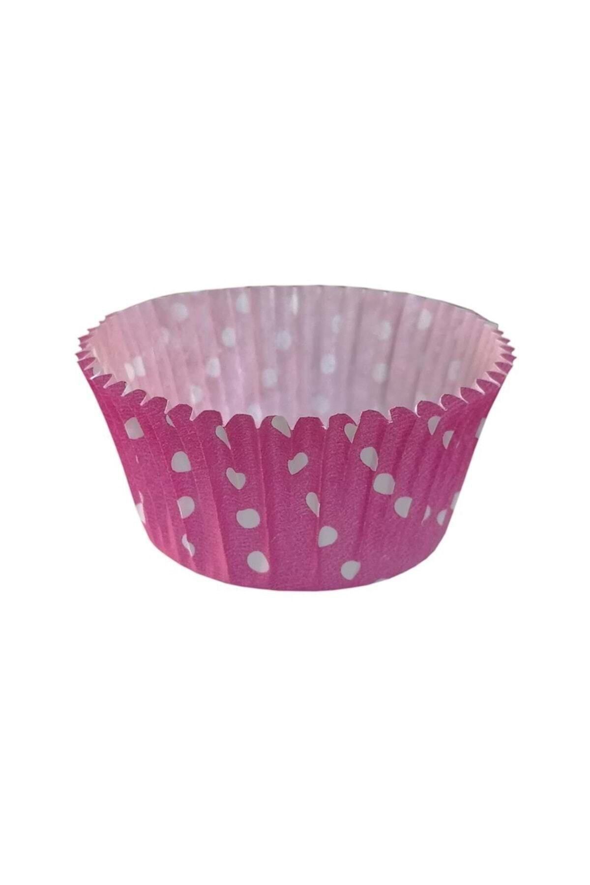 Mikasso Cupcake Kapsül Pembe No:4 50x30 Mm - 300'lü 1.5 x 5 Altın