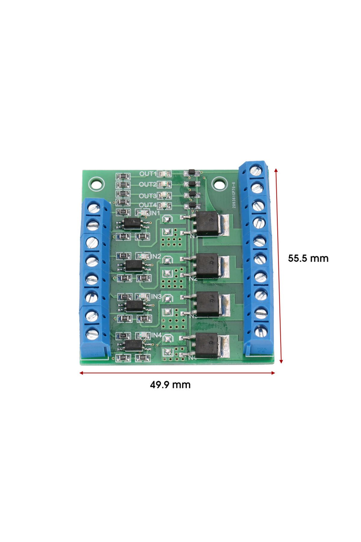 Choice-PWM 4-Channel MOS FET Module PLC Amplifier Circuit Board Driver Module 3-20V to 3.7-27VDC 10A 7