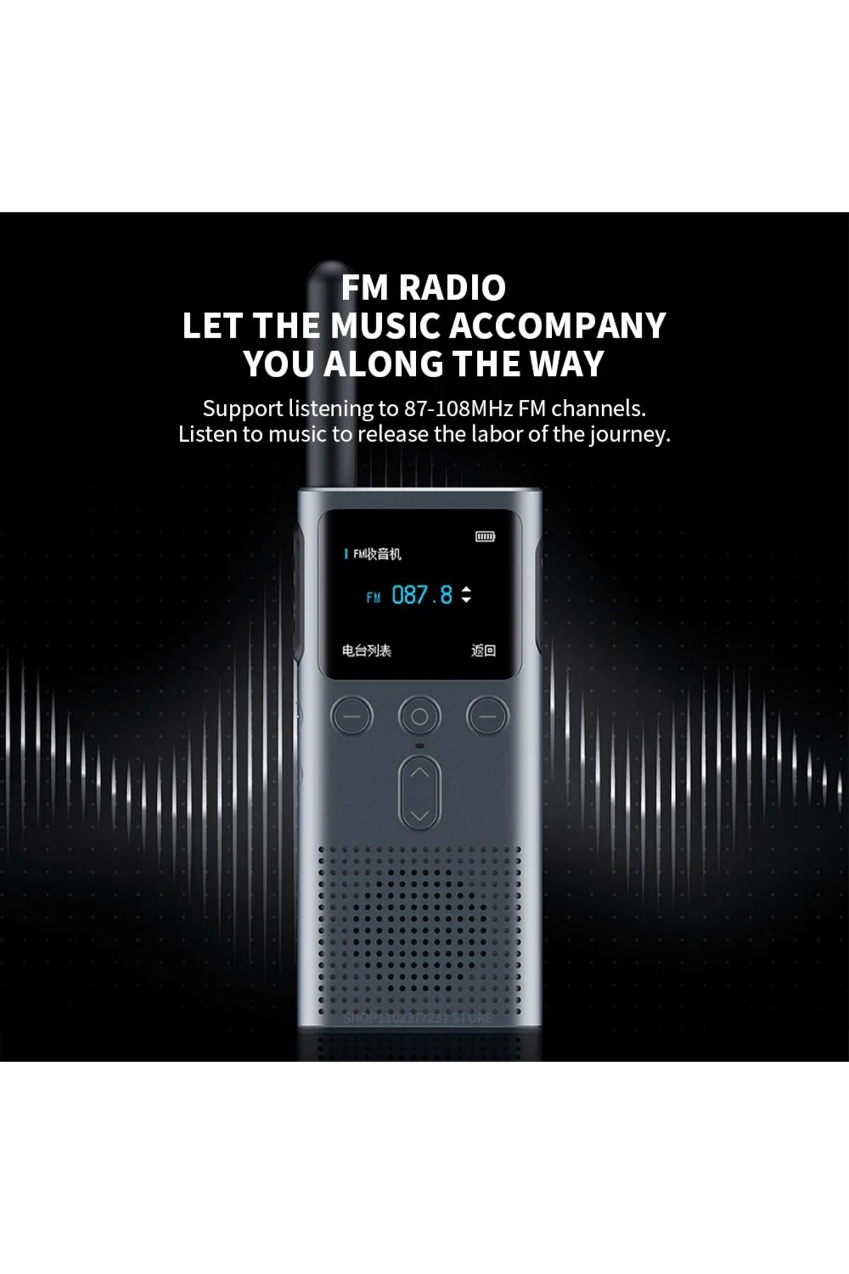 Xiaomi-XIAOMI Walkie Talkie 2S 1.77"Color Screen 4W Power 120-hour Standby Dual Mode 5km Call Distance I... 5