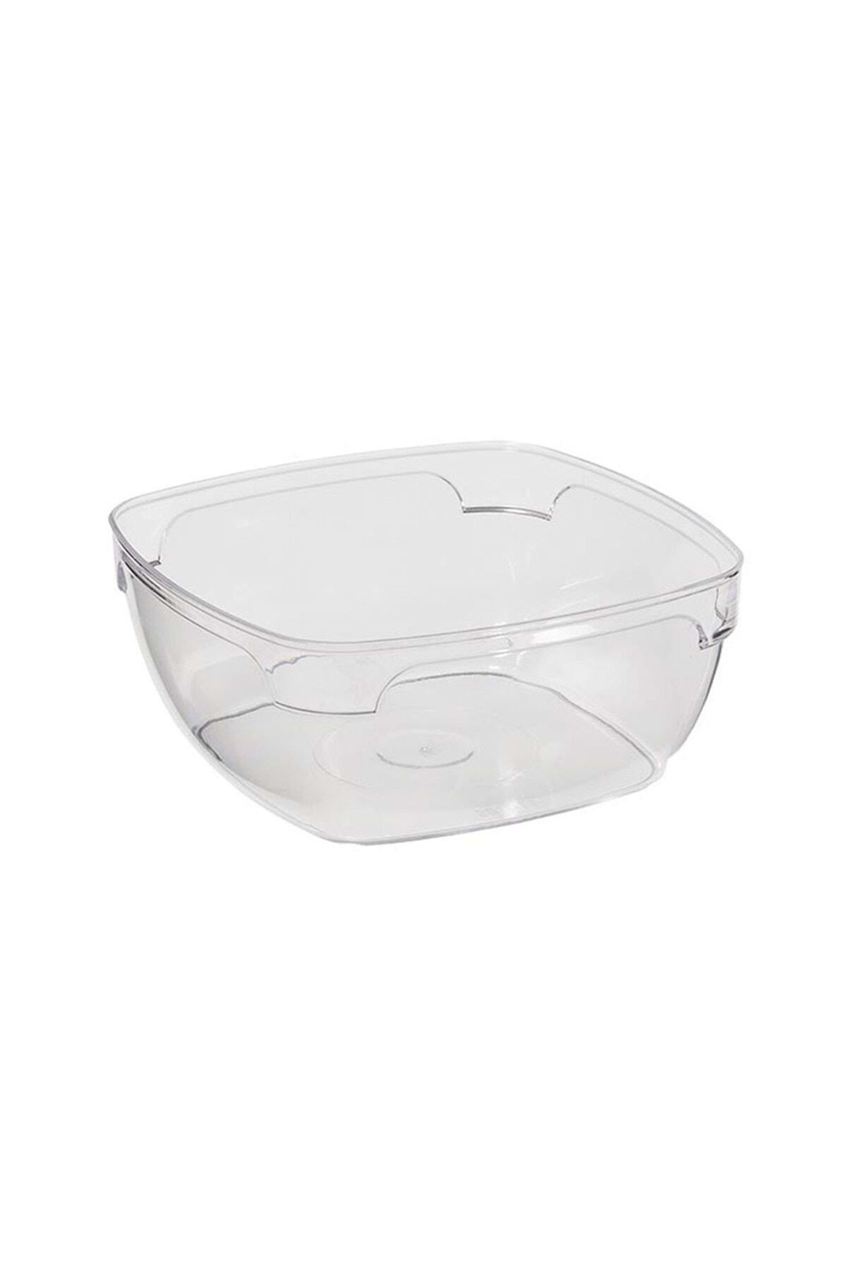 Mikasso Kristal Kare Kase Şeffaf 300 ml - 12'li 10 x 10 Altın