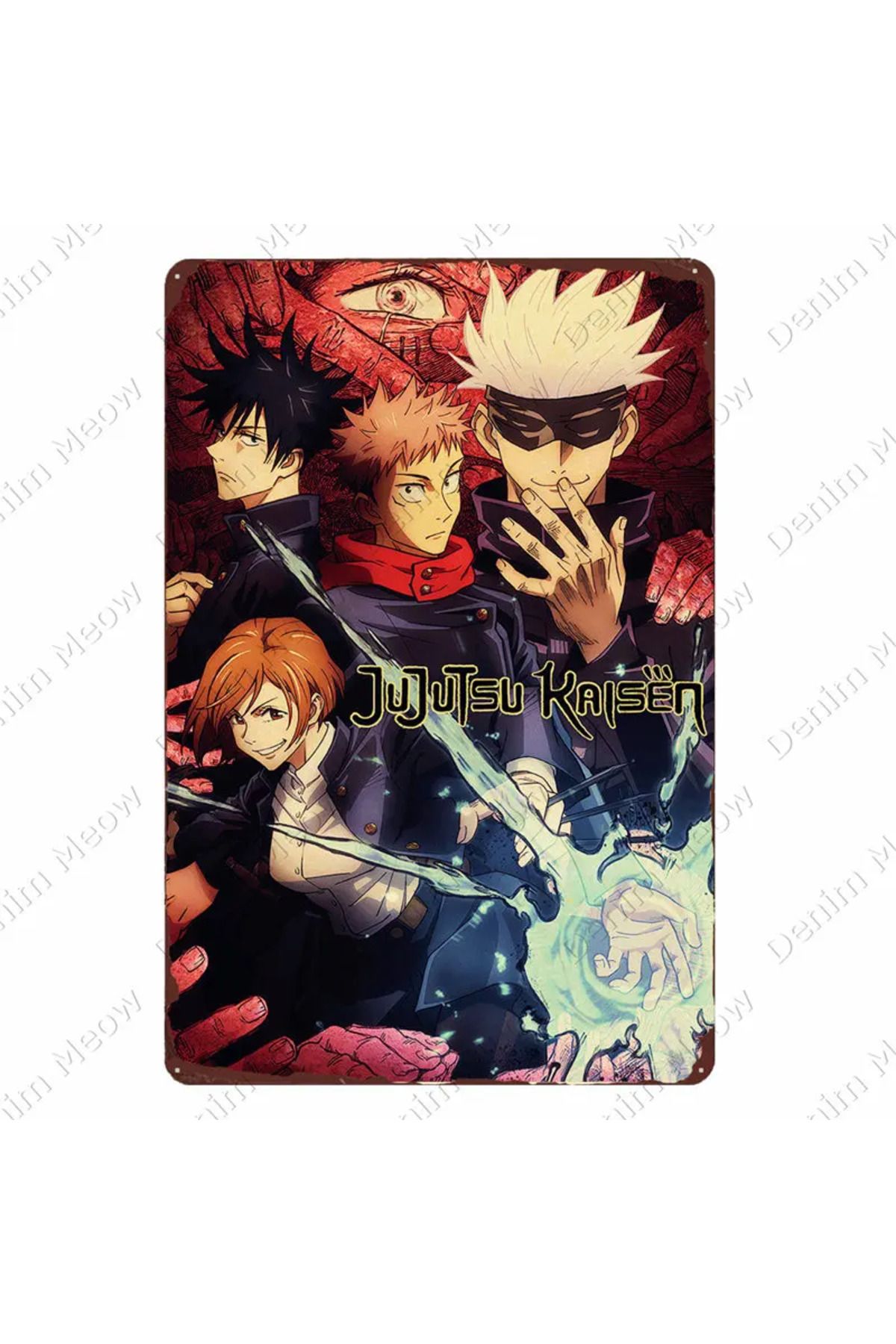 Choice-Jujutsu Kaisen Vintage Metal Poster, Anime Tin Sign, Bar, Pub Club, Cafe, Home Wall Decoration, G... 5