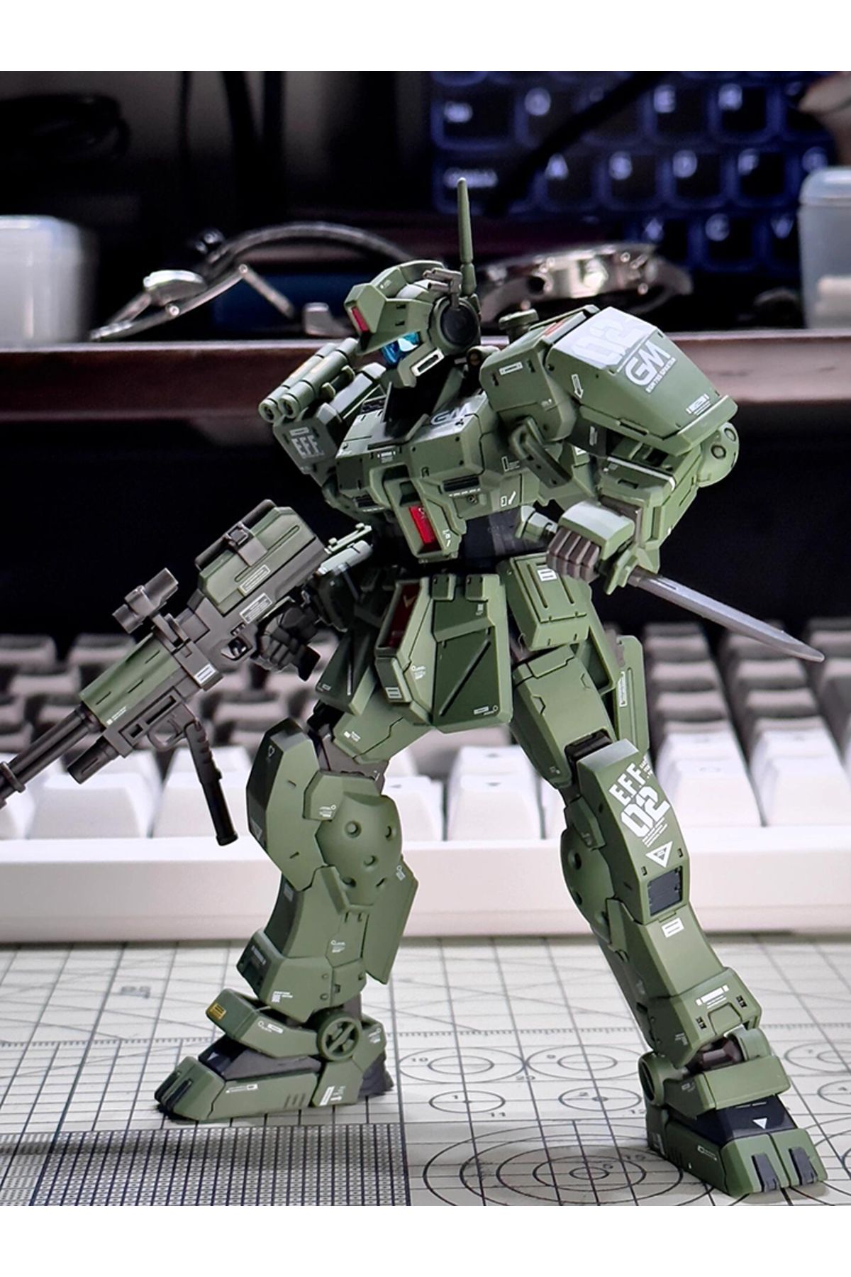 Choice-1/144 XFS HG RGM-79S GM Spartan Assembly Model Kit Collection Decorate Model Action Figures Fiugr... 5