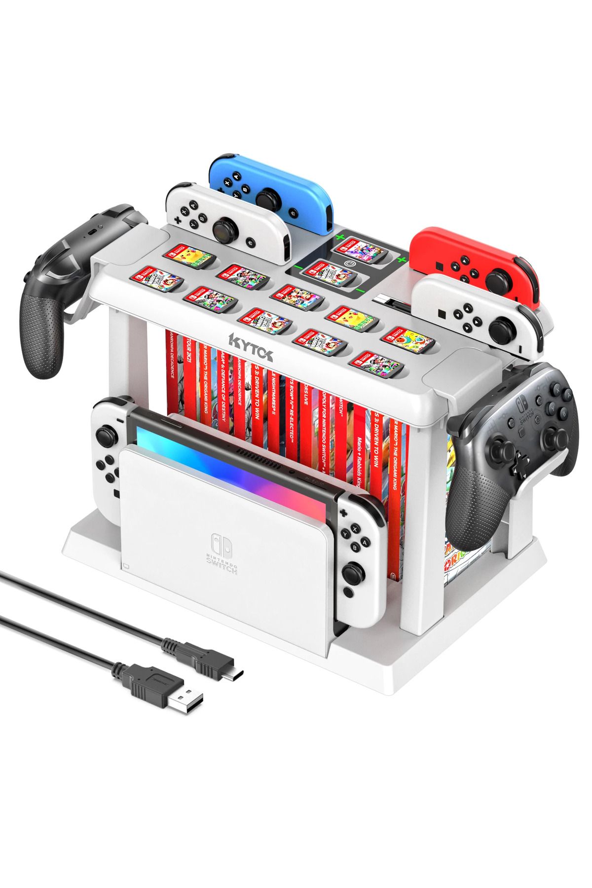 Choice-OIVO For Switch Joycon Charger Switch Game Storage Tower Pro Controller Holder For Nintendo Switc... 1