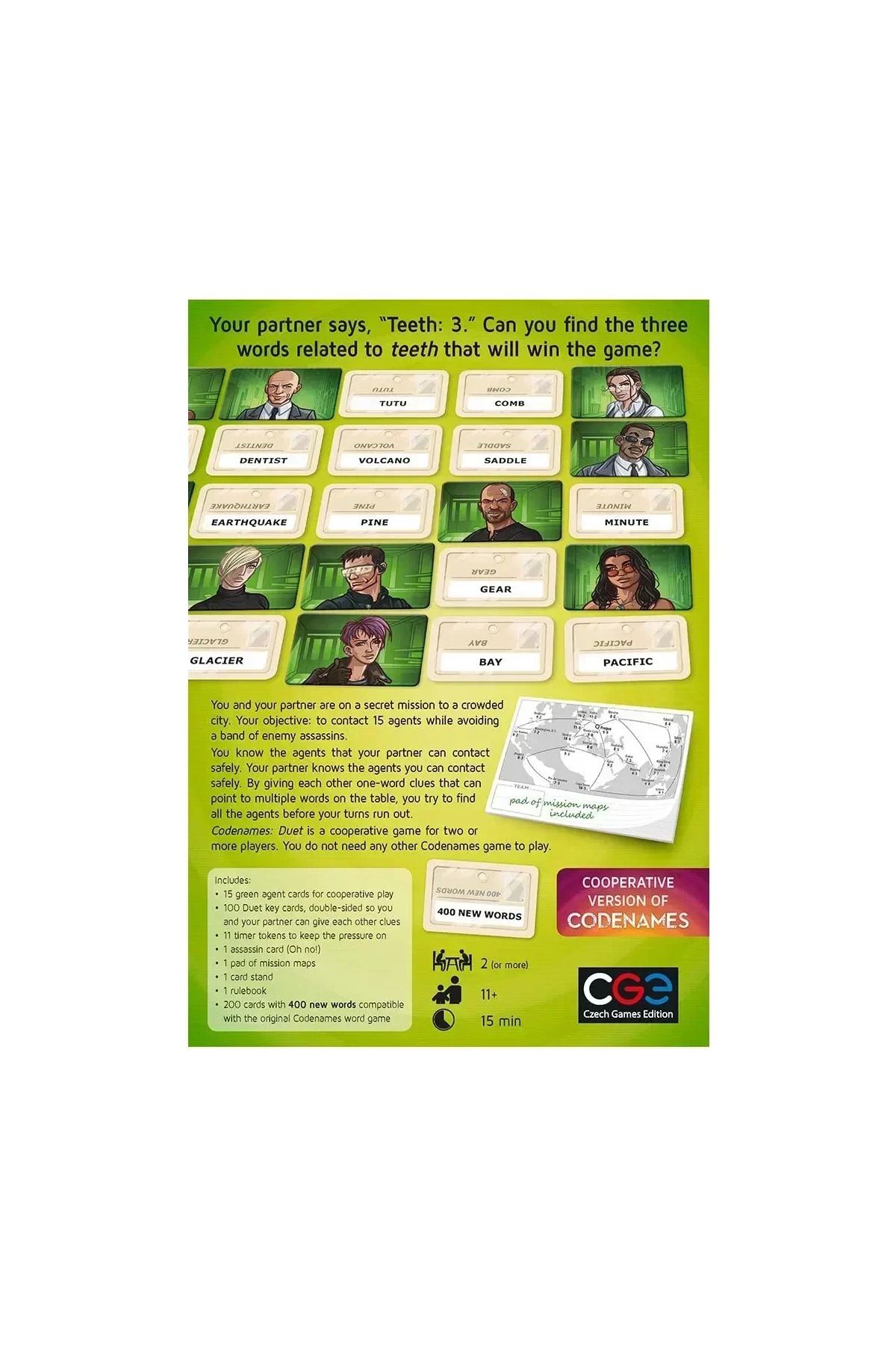 Choice-Czech Games Codenames Duet The Two Player Word Deduction Card Game  Deep Undercover 2.0 Pictures ... 4