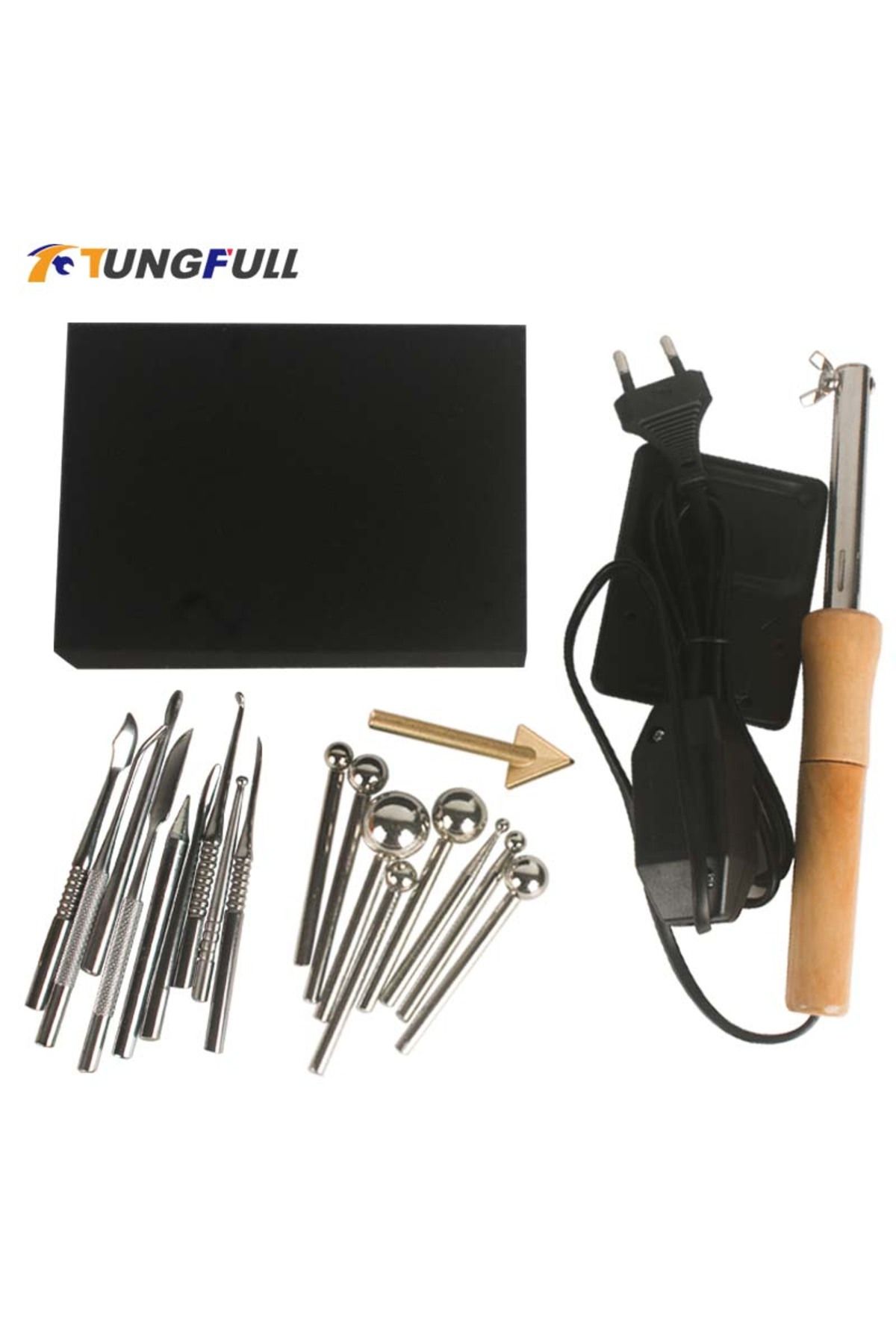 tungfull-Flower Ironing Tool Set Craft DIY Fabric Flower Making Tools Artificial Flower Ironing Machine Ad... 2