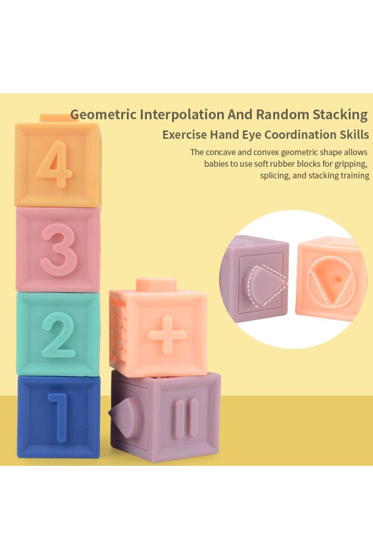 Choice-Baby Blocks Soft Building Blocks Toys for 6 Months Up Toddlers Soft Blocks for Toddlers.Squeeze B... 4