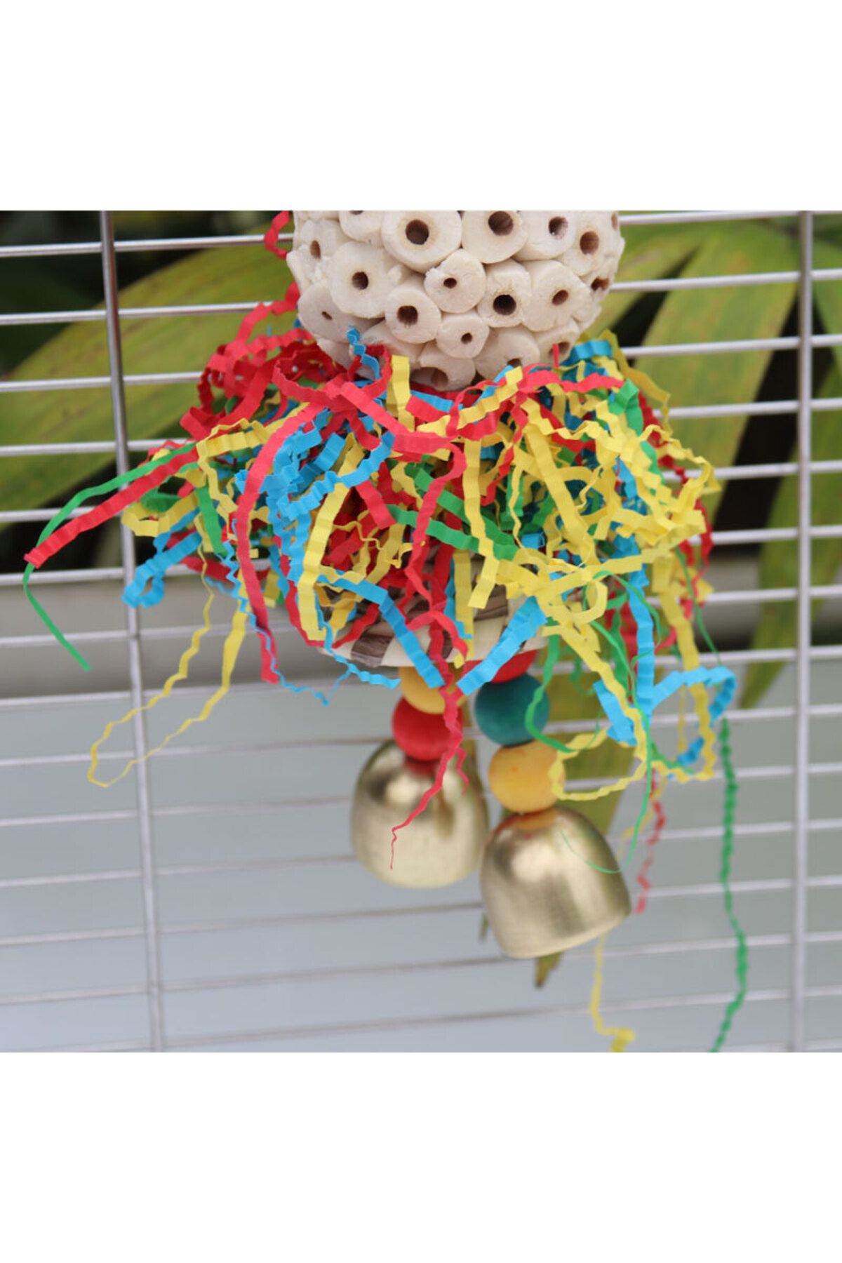 Choice-Bird toys, straw hats, colored shredded paper bells, chewy skewers, puzzle solving, cute doll sha... 5