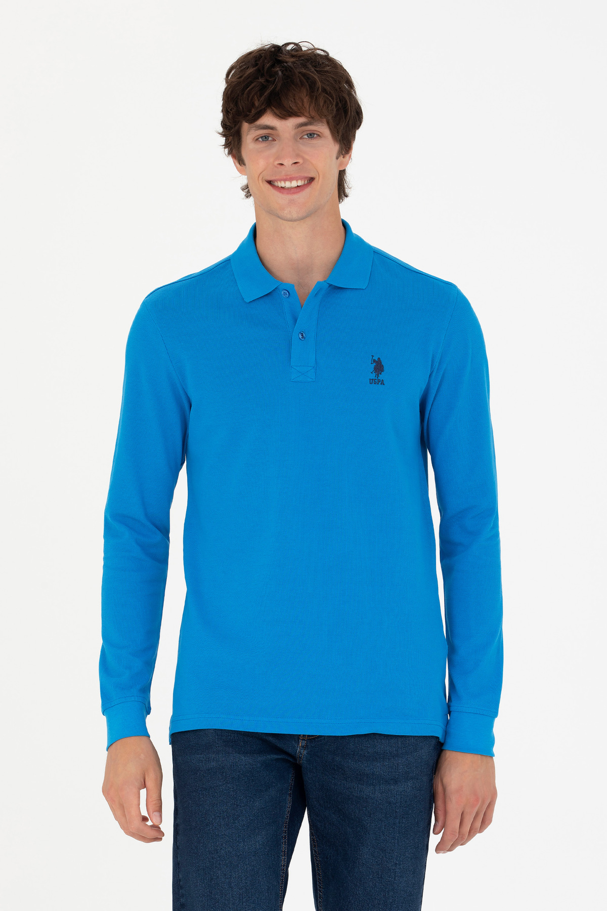 سویشرت مردانه کبالت U.S. Polo Assn. مدل 50276503-VR077 — 3