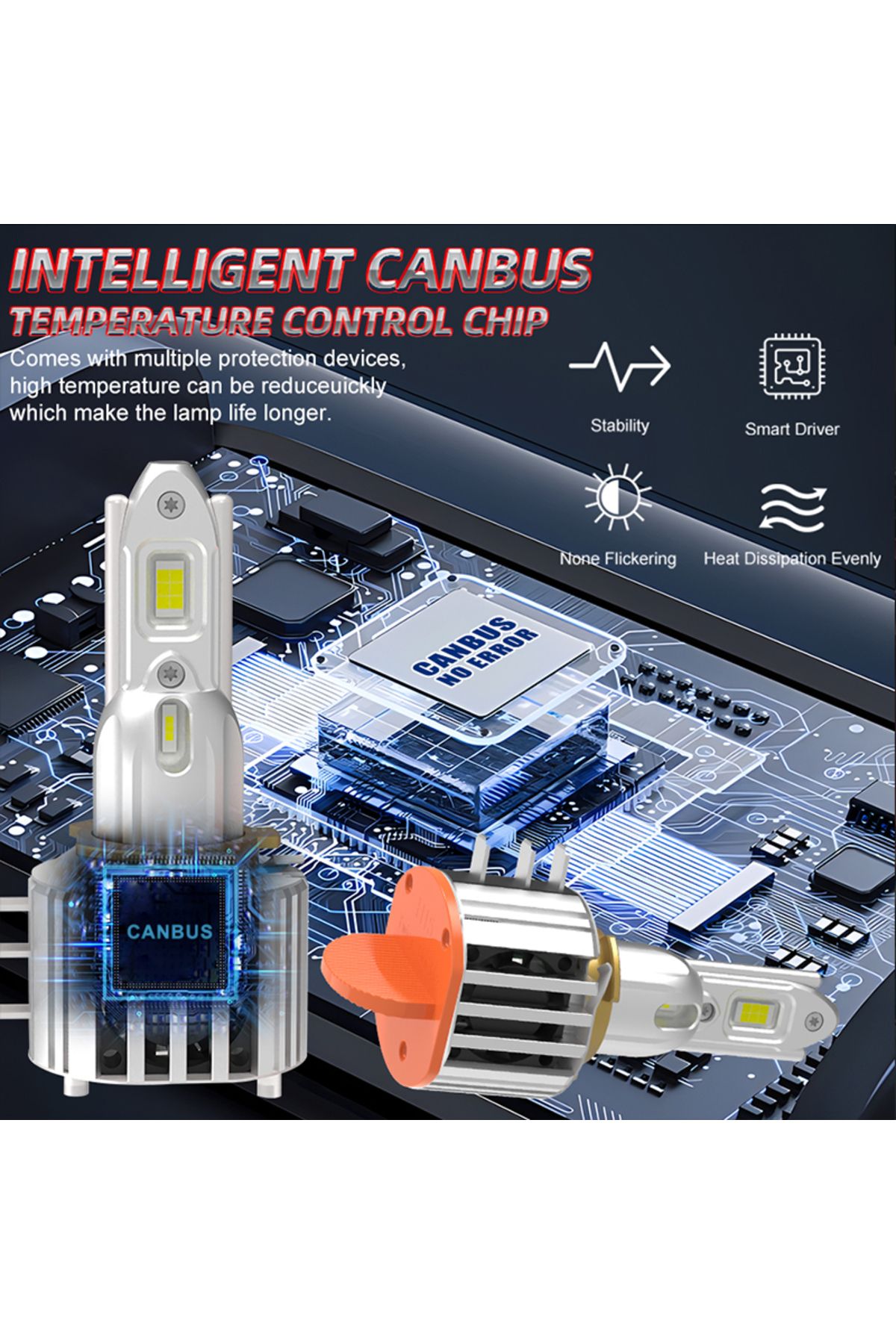 Choice-H15 Canbsu No Error H15 Led Headlight Bulb Drl Highbeam 300w 30000lm 6000k H15 Led 7535 Csp Car Lamp 5