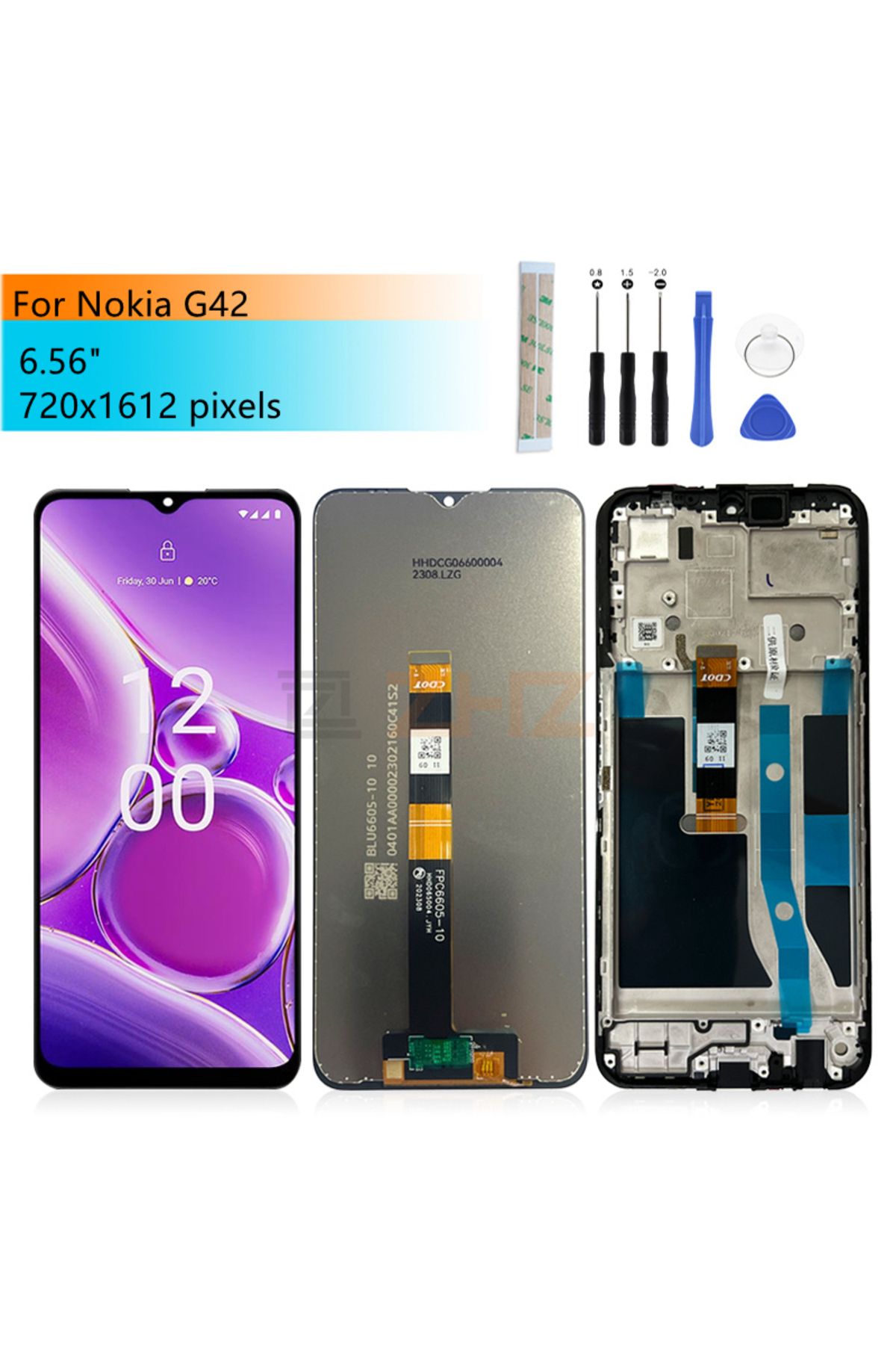 Choice-For Nokia G42 LCD Display Touch Screen Digitizer Assembly With Frame For Nokia G42 Display Replac... 8