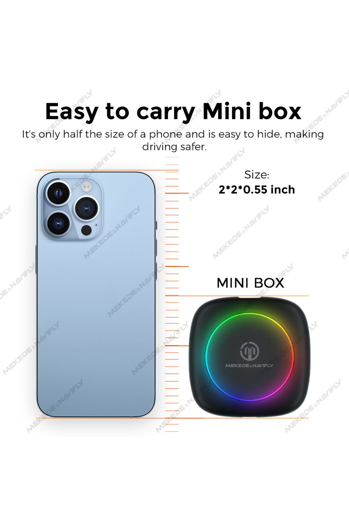 Choice-Navifly Wireless Apple Carplay Android Auto Ai BOX Support YOUTEBE Netflix TikTok Universal For A... 3