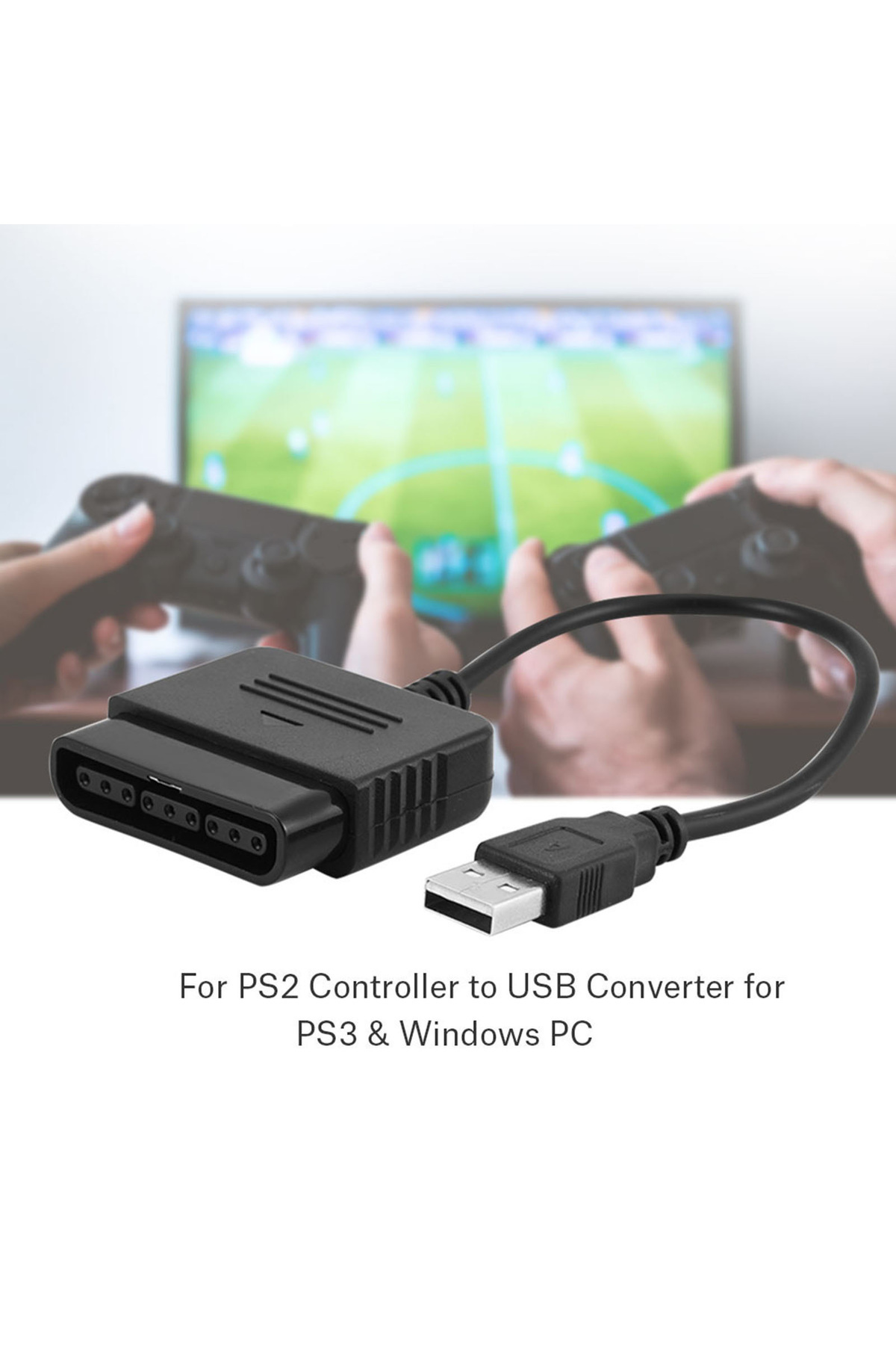 Choice-For Sony Playstation 2 PS2 Controller to USB Adapter Converter for PS3 & Windows PC 2