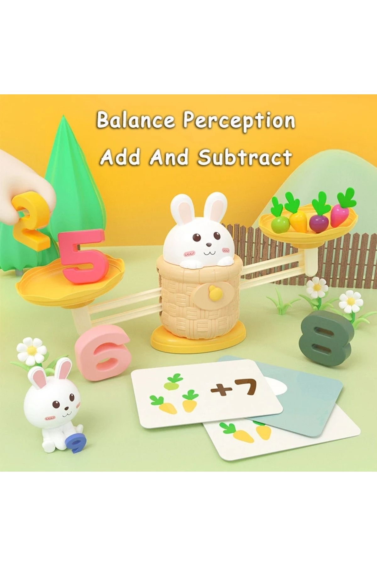 DUTRIEUX-Toddler Montessori Math Toy Radish Harvest Memory Game Number Sense Scale Learning Counting Early... 4