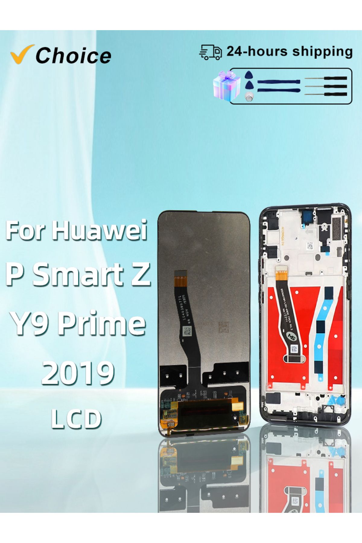 Choice-6.59" IPS For Huawei P Smart Z LCD Display STK-LX1 Touch Screen Digitizer For Huawei Y9 Prime 201... 8