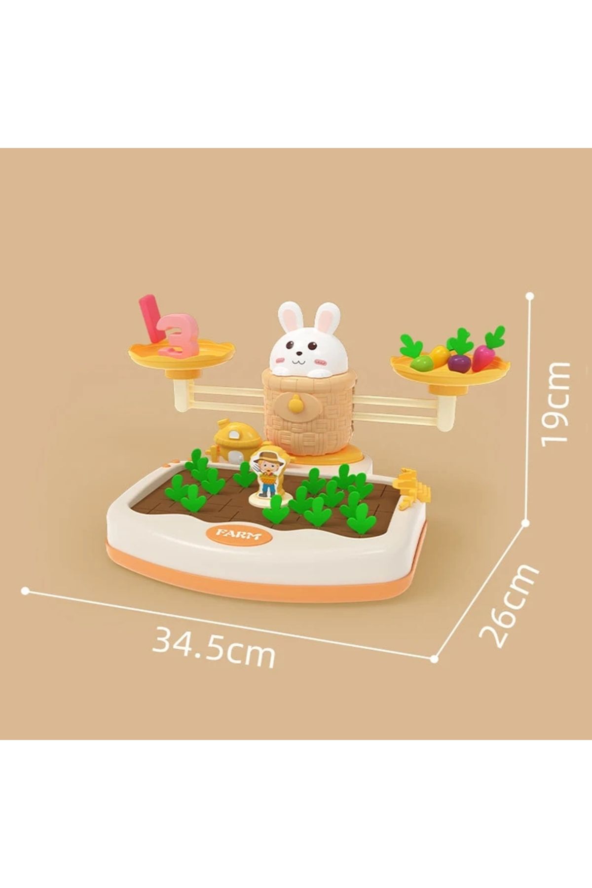 DUTRIEUX-Toddler Montessori Math Toy Radish Harvest Memory Game Number Sense Scale Learning Counting Early... 7