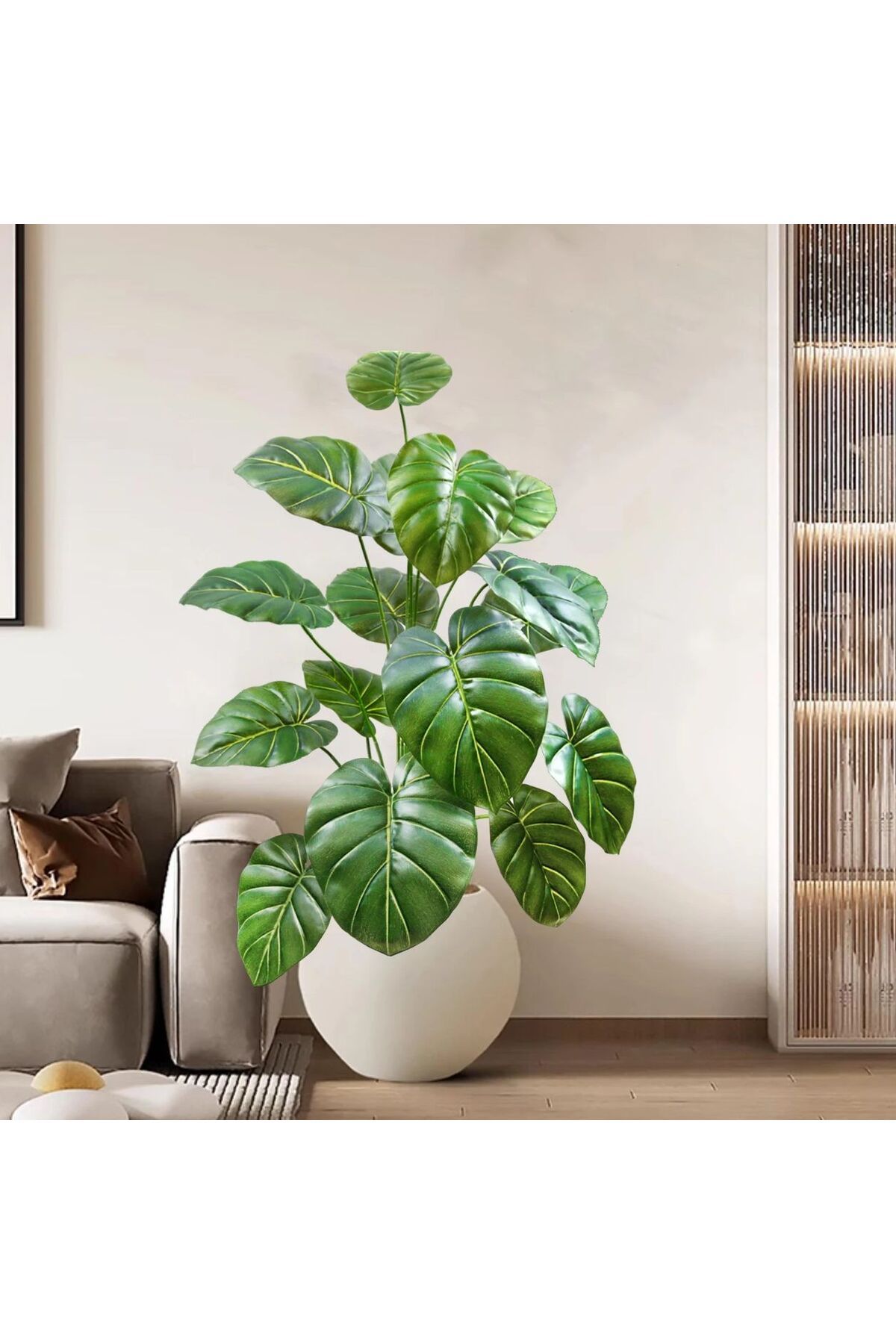 Choice-39.4in(100 cm) Artificial Monstera plastic fake plant pot ornamental festival suitable for home o... 4