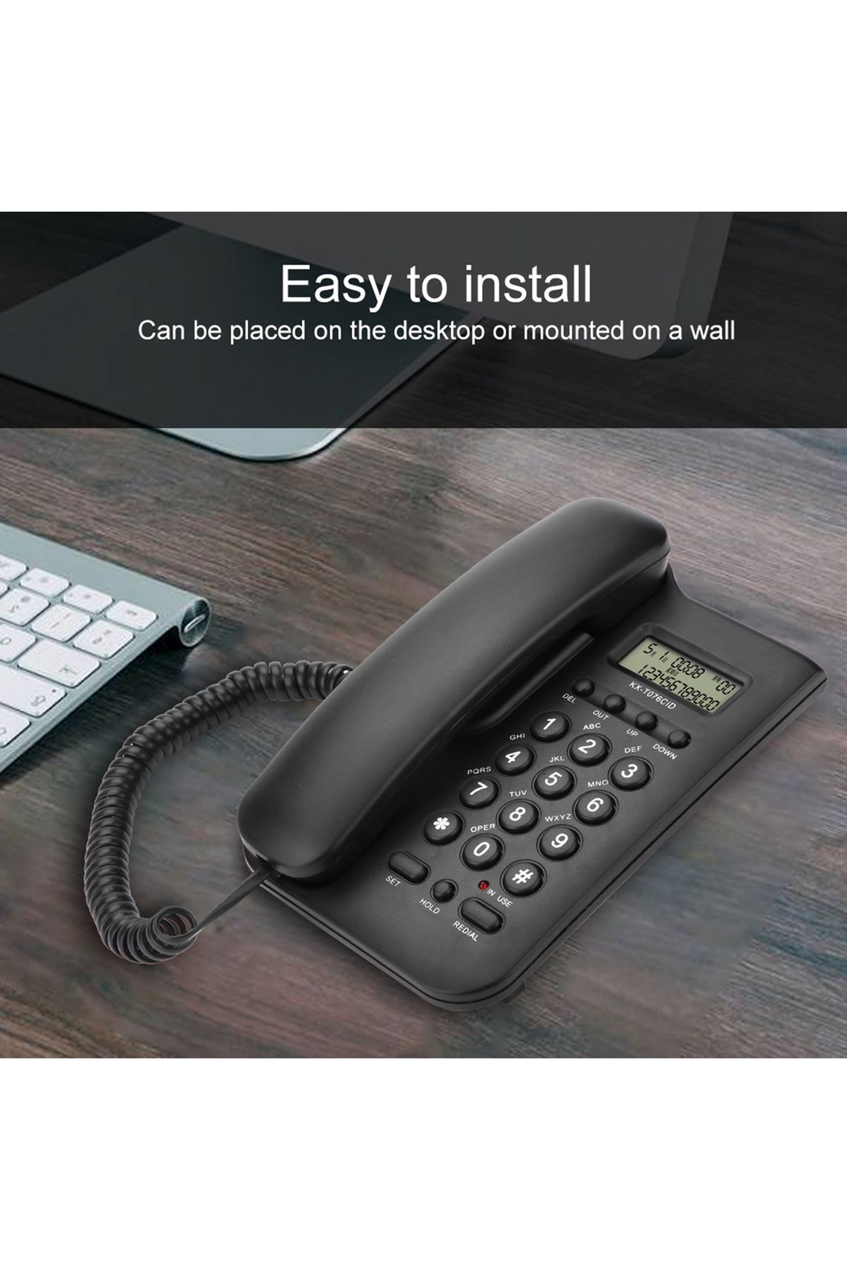 Choice-Home Hotel Wired Desktop Wall Phone Office Landline Telephon 4