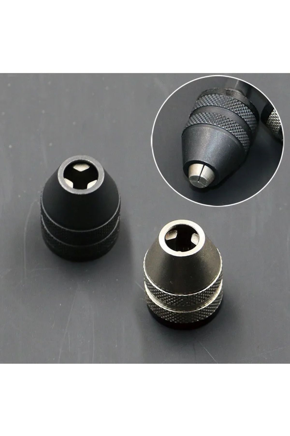 Noreter-1pc Keyless Drill Chuck Screwdriver Impact Driver Adaptor 1/4 '' Hex Shank Drill Bit Tool Convert... 8