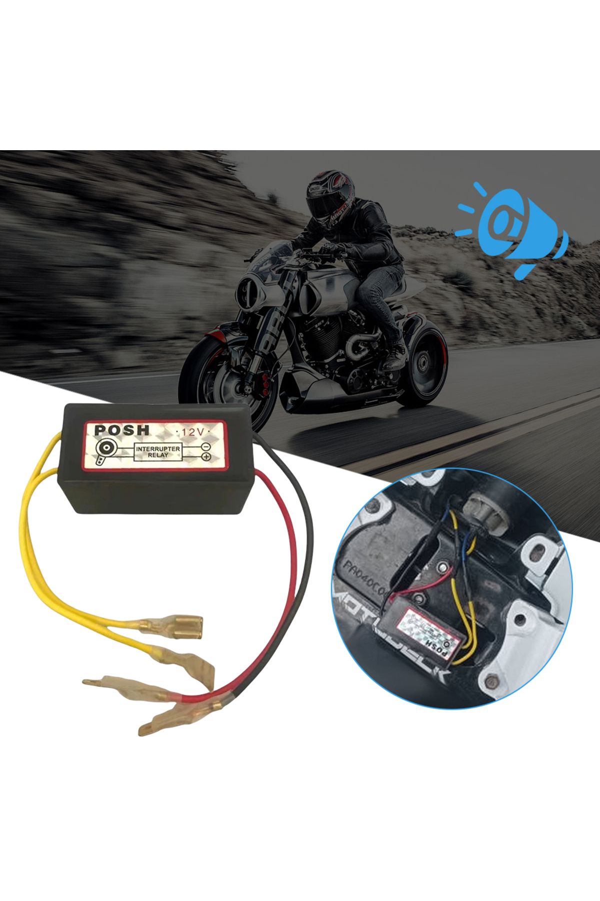 Choice-12V Horn Interrupter Relay Horn Auto Speaker Signal Relay Controller Relay for Making Horn Sound ... 4