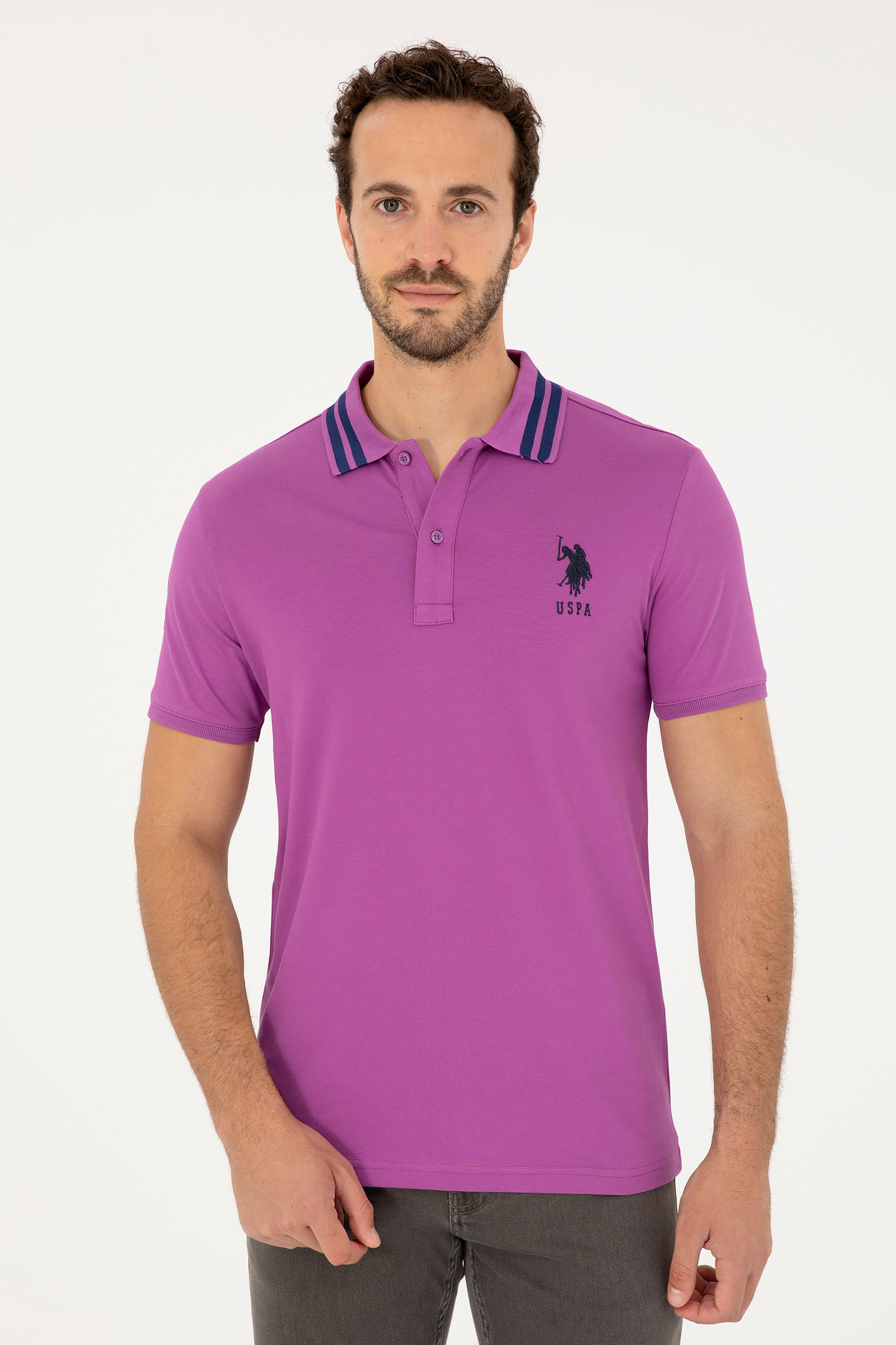 پولوشرت مردانه یقه پلو | یو اس پولو U.S. Polo Assn. 1035401 TR - تصویر 3
