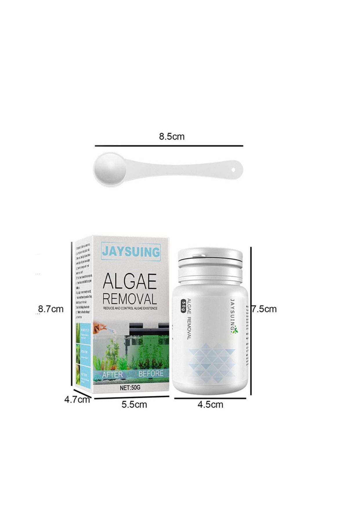Choice-Aquarium Fish Tank Cleaning Powder Tank Accessories Algae Repellent Agent Fish Tank Pond Cleaning... 6
