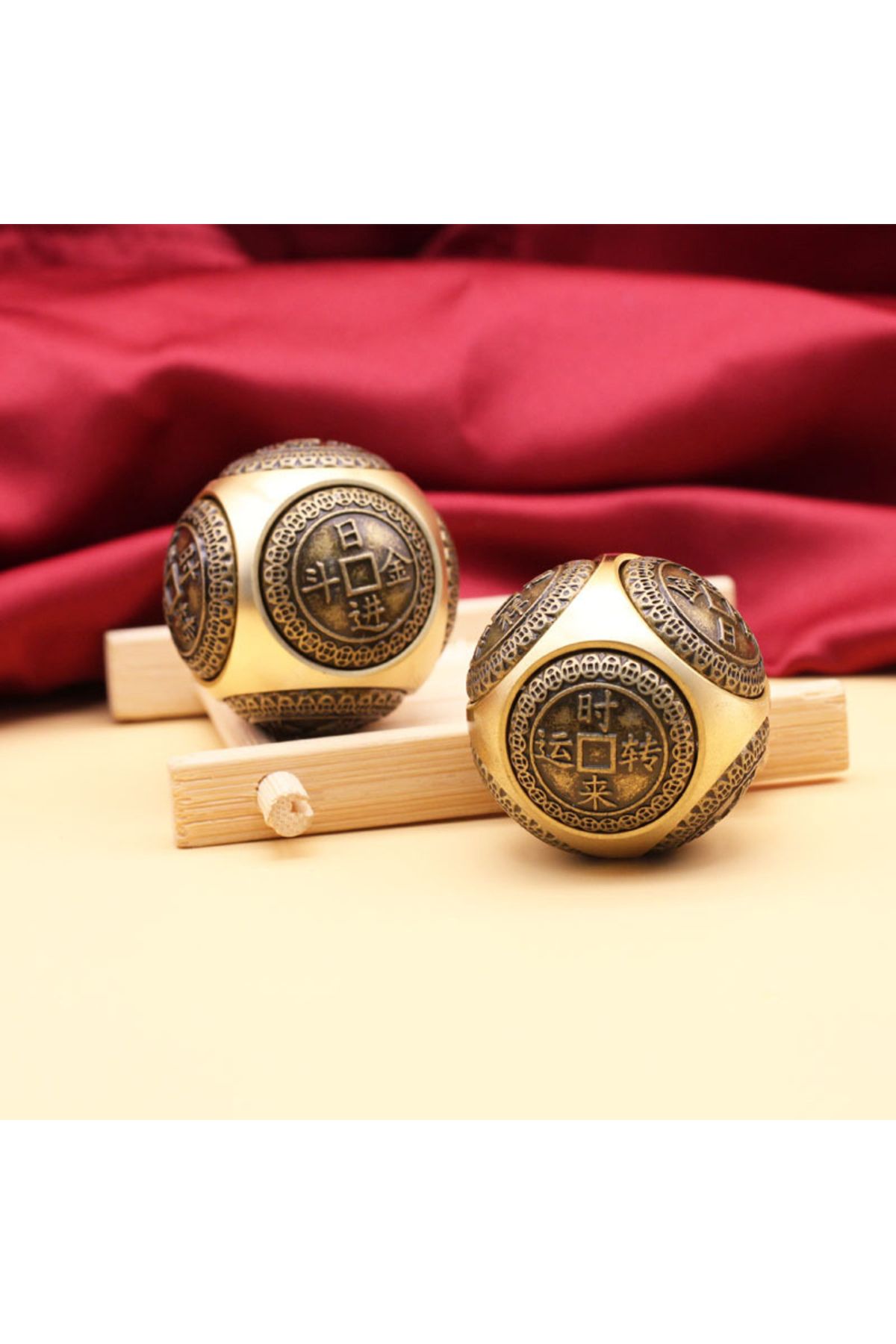 Choice-Six-faced Four blessing luck money Fidget Spinner EDC Copper Stress Relief Cube Decompression Cub... 4