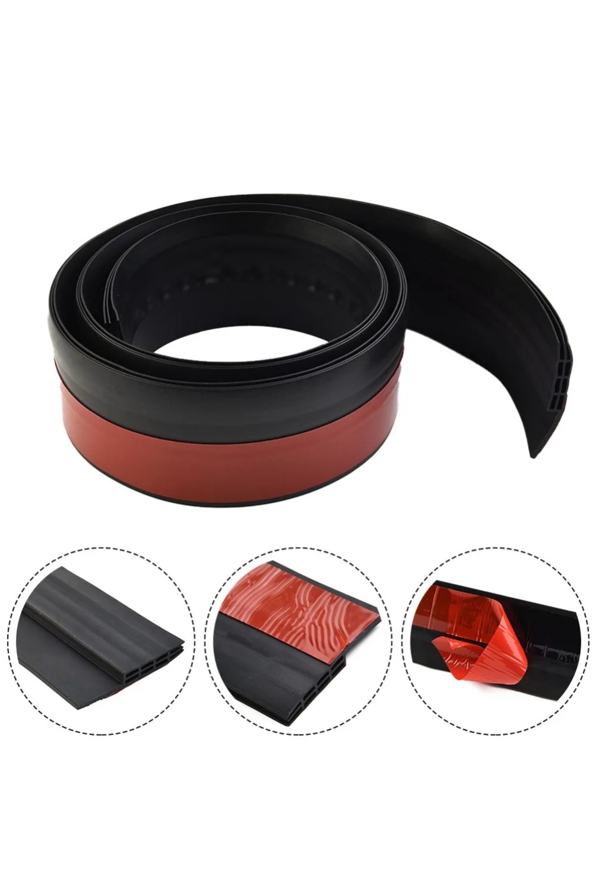 CHITOP-1M Waterproof Seal Strip Windbreak Draft Stopper Door Bottom Guard Door Draft Excluder Strip Self... 7