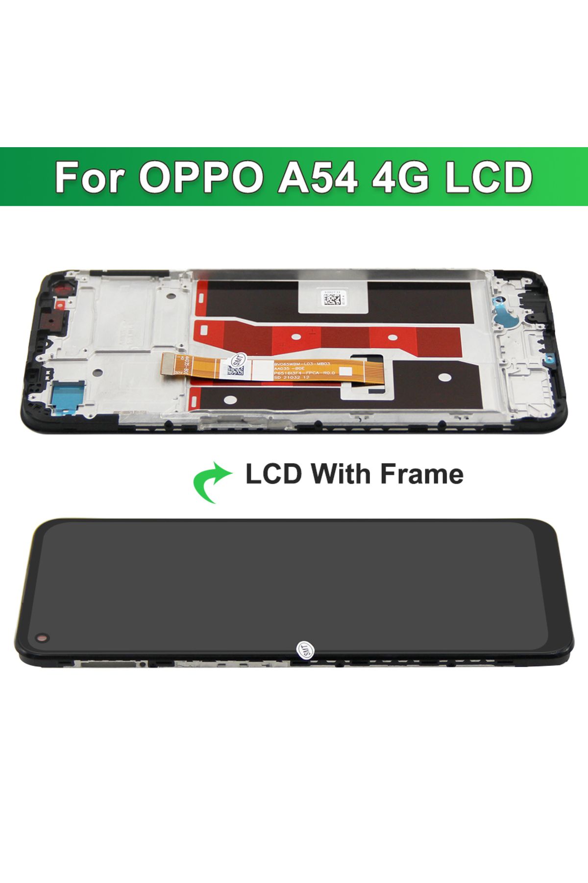 sinmaytai-A54 4g With Frame For Oppo A54 4g Cph2239 Lcd Display Touch Screen Digitizer Assembly For Oppo A54 5 7