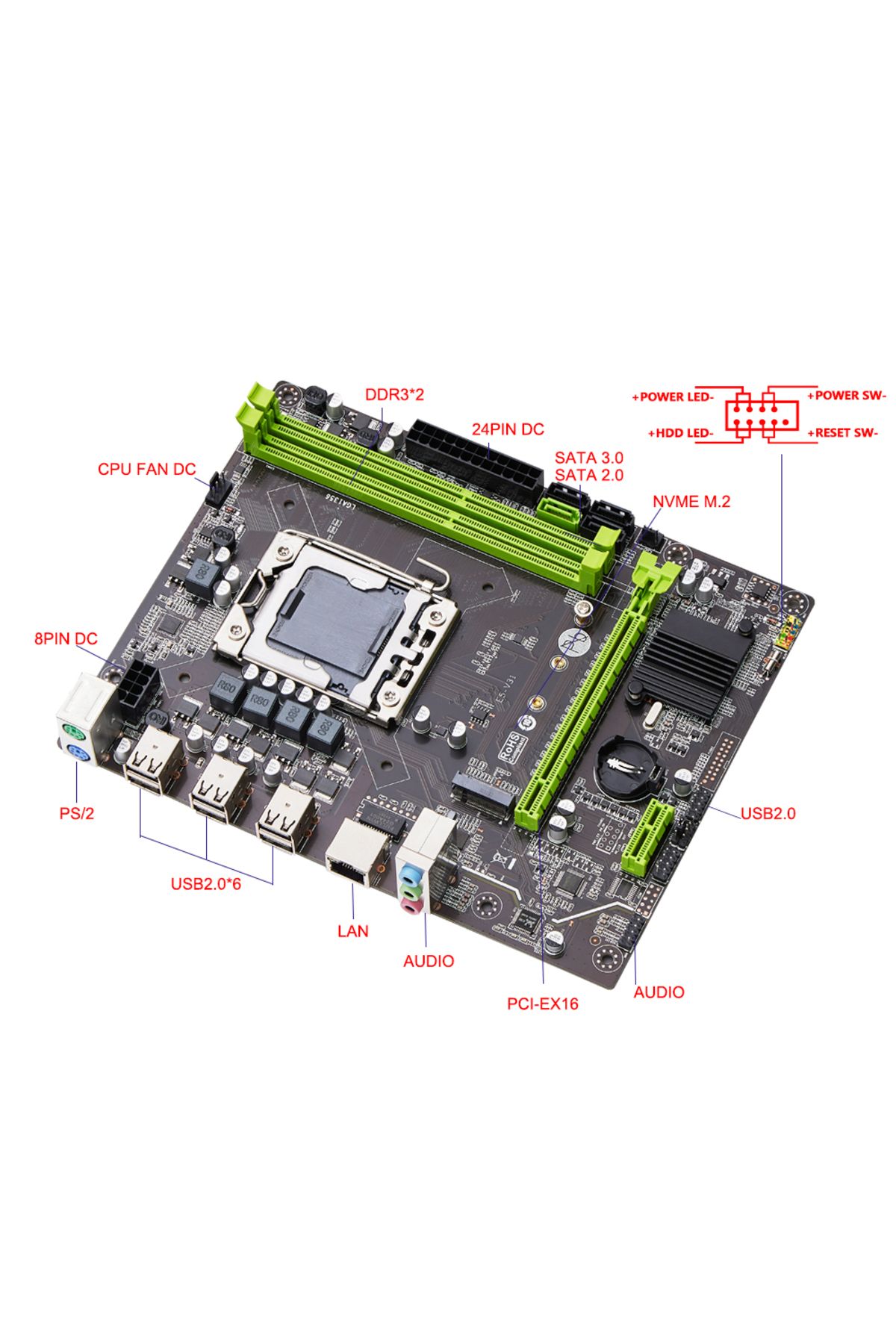 Choice-Motherboard Cpu Ram Qiyida X79 Motherboard Set With Lga 1356 Xeon E5 2430 Cpu 8gb 1600mhz 12800r Ddr 4