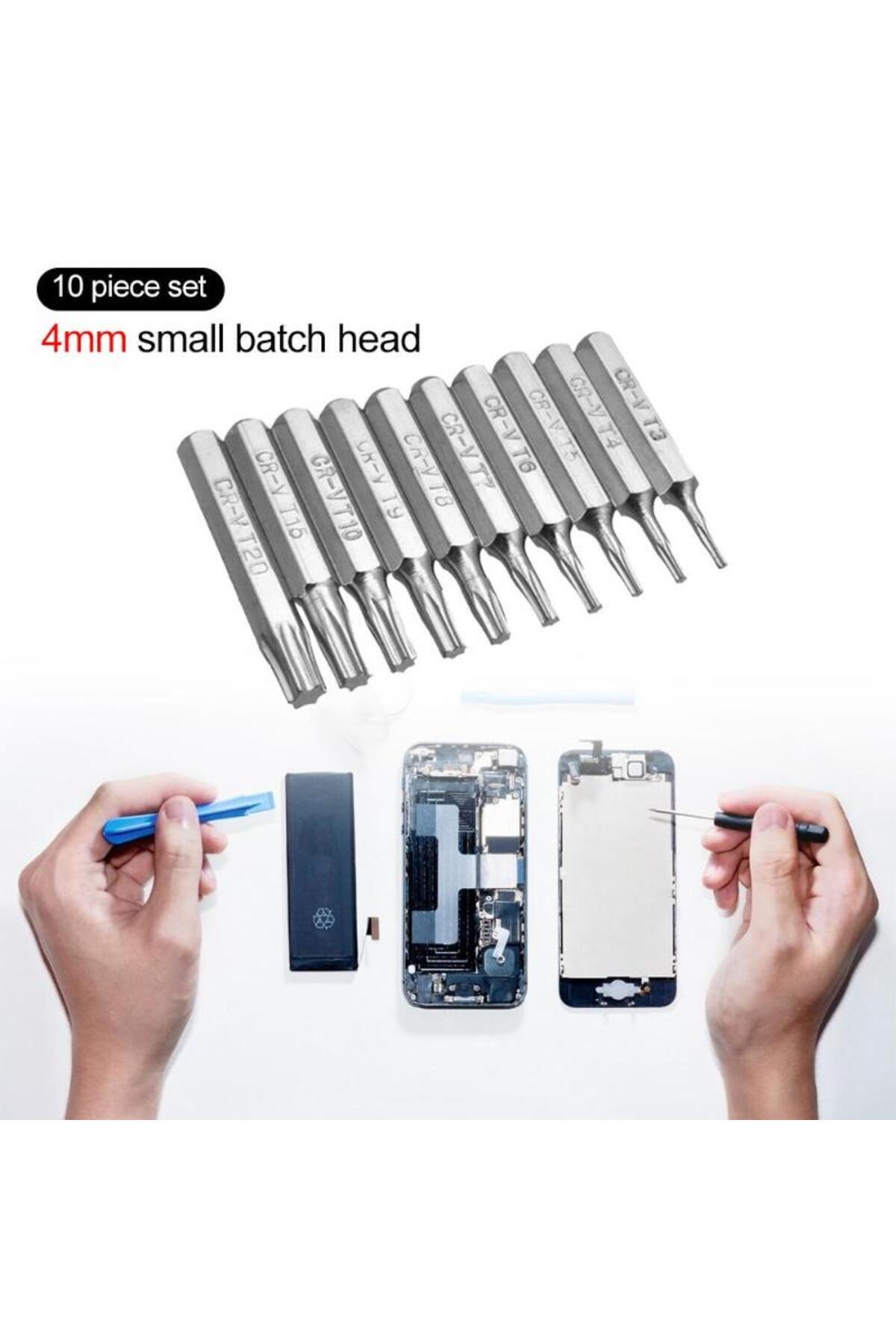 Choice-50-10pcs 4mm CR-V Torx Screwdriver Bits Set T3 T4 T5 T7 T8 T9 T10 T15 T20 Batch Head Mobile Repai... 3