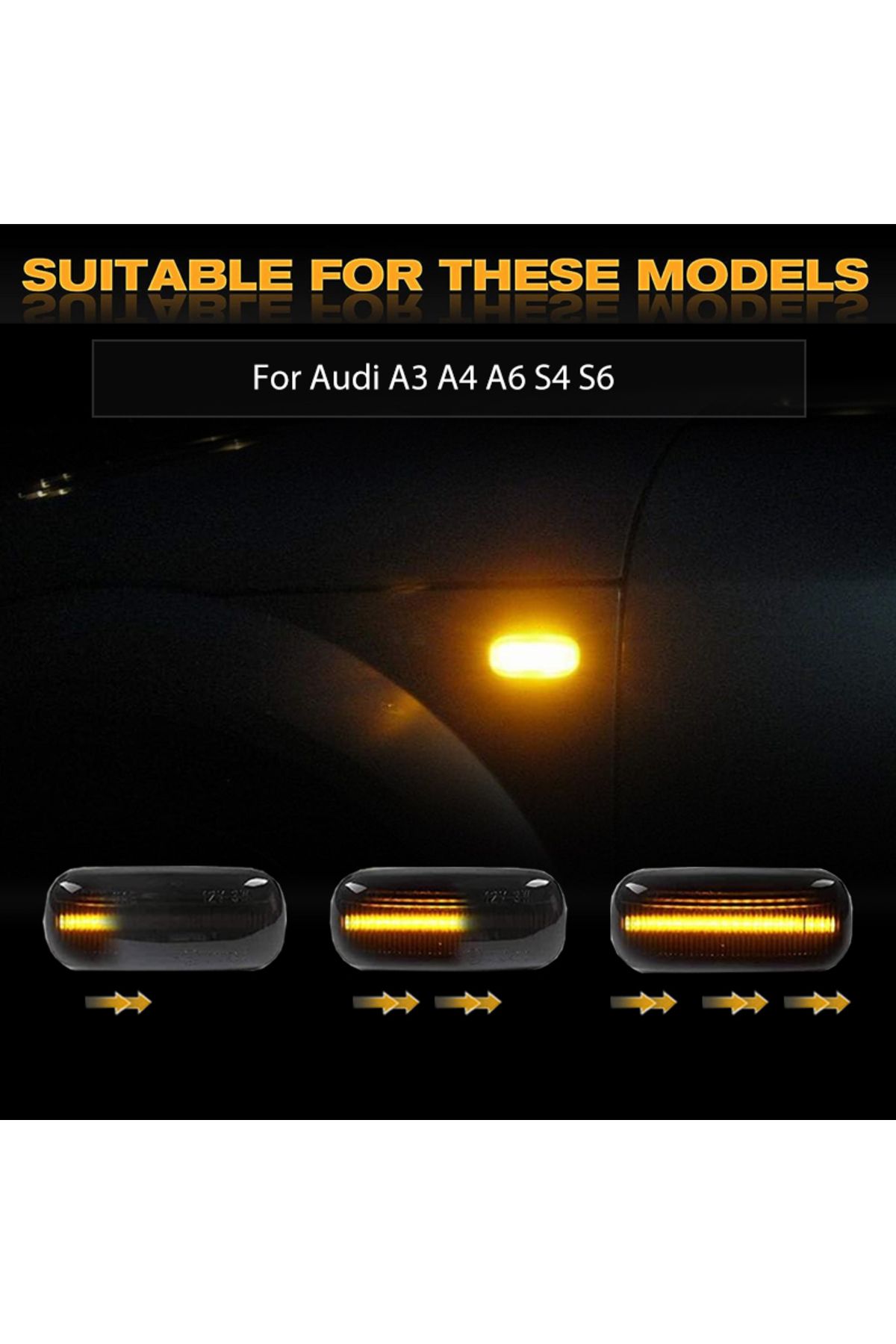 Choice-8E0 949 127 8E0949127 LED Dynamic Side Marker Light Turn Signal Light For Audi A3 S3 8P A4 S4 RS4... 6