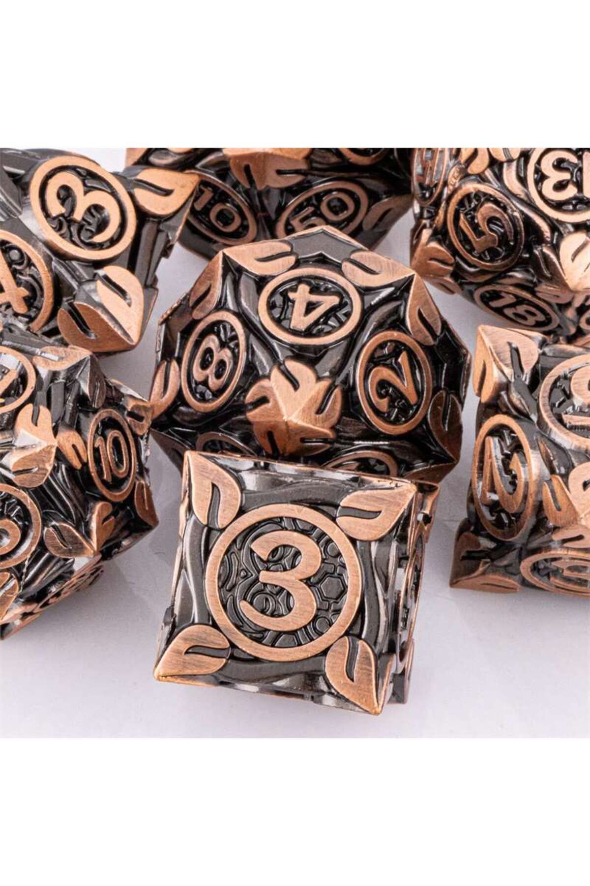 Choice-7pcs Dice Set DND Metal Dice Full Set Dice for Dungeons and Dragons Polyhedral Dice RPG Dice D&D ... 8