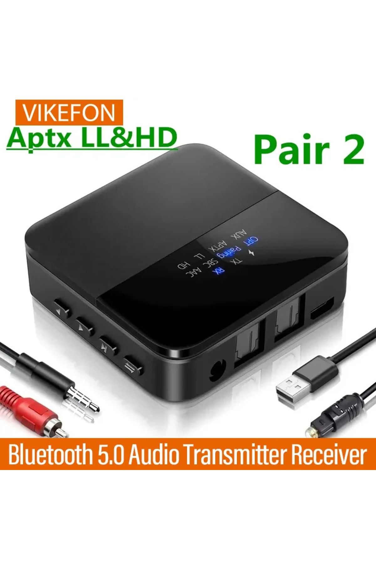 Choice-Bluetooth 5.0 Audio Transmitter Receiver AptX HD LL Low Latency CSR8675 Wireless Adapter RCA SPDI... 2
