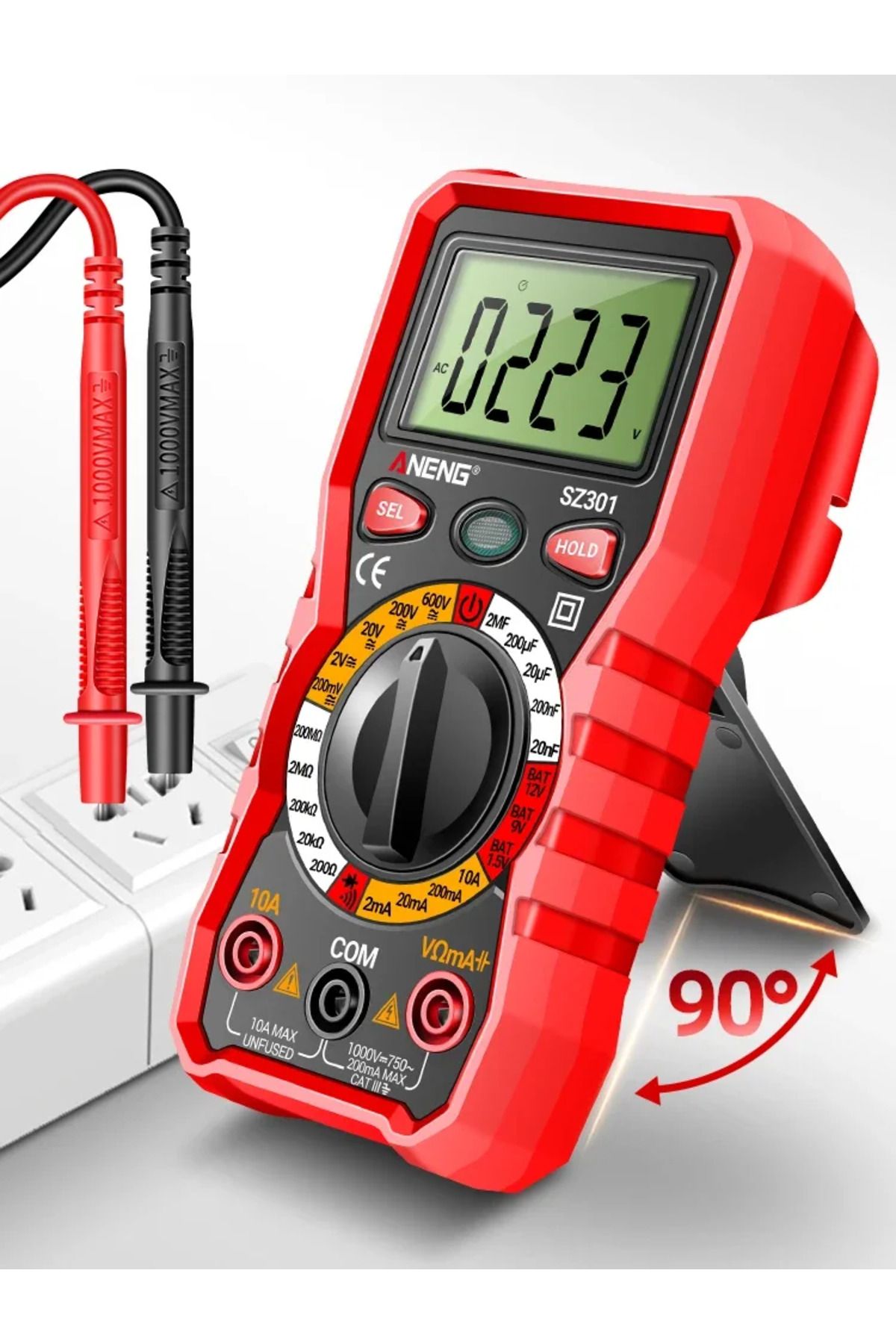 ANENG-SZ301 Digital Multi range Multimeter AC/DC Voltage and Current Automatic Tester Resistance ... 8