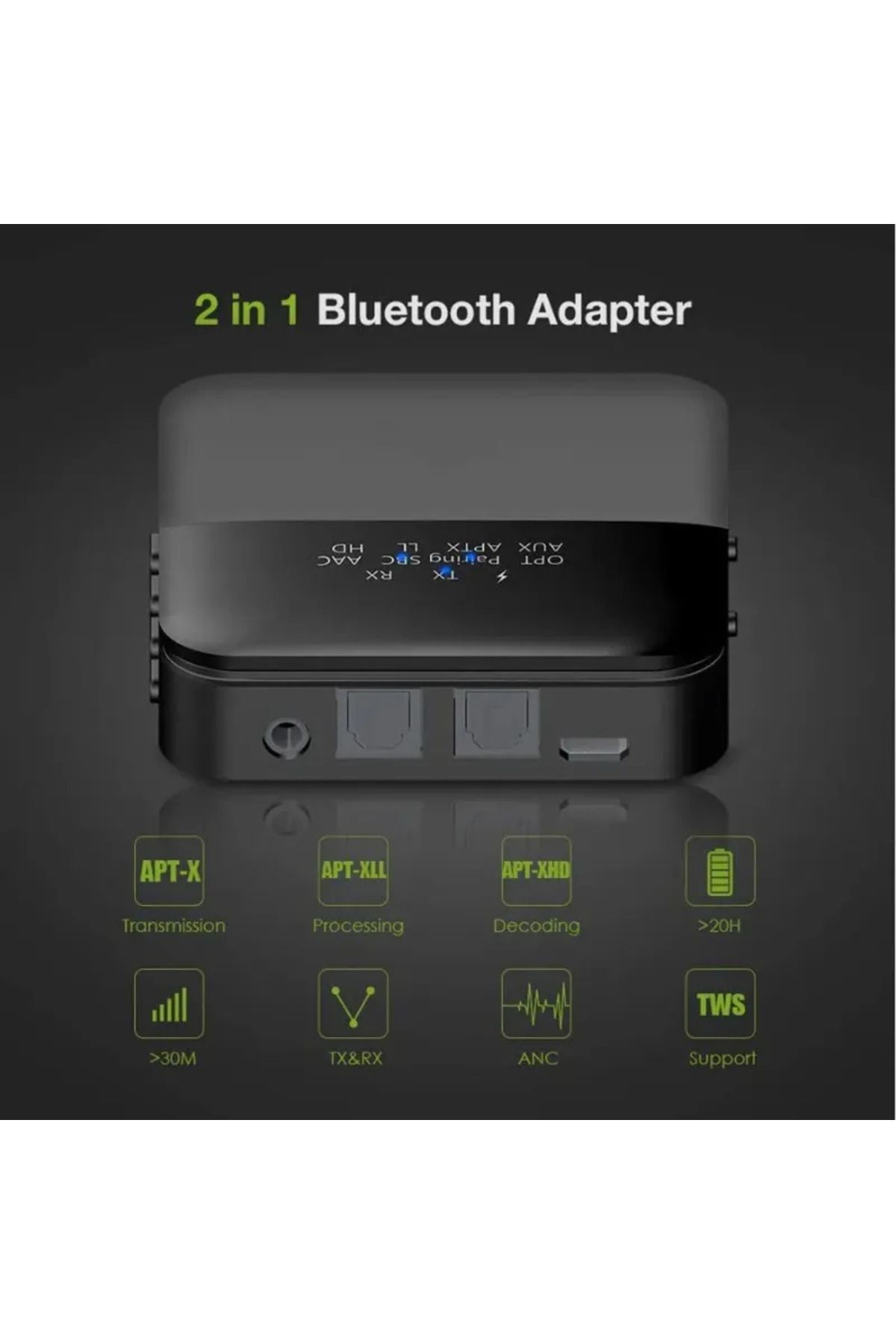 Choice-Bluetooth 5.0 Audio Transmitter Receiver AptX HD LL Low Latency CSR8675 Wireless Adapter RCA SPDI... 4