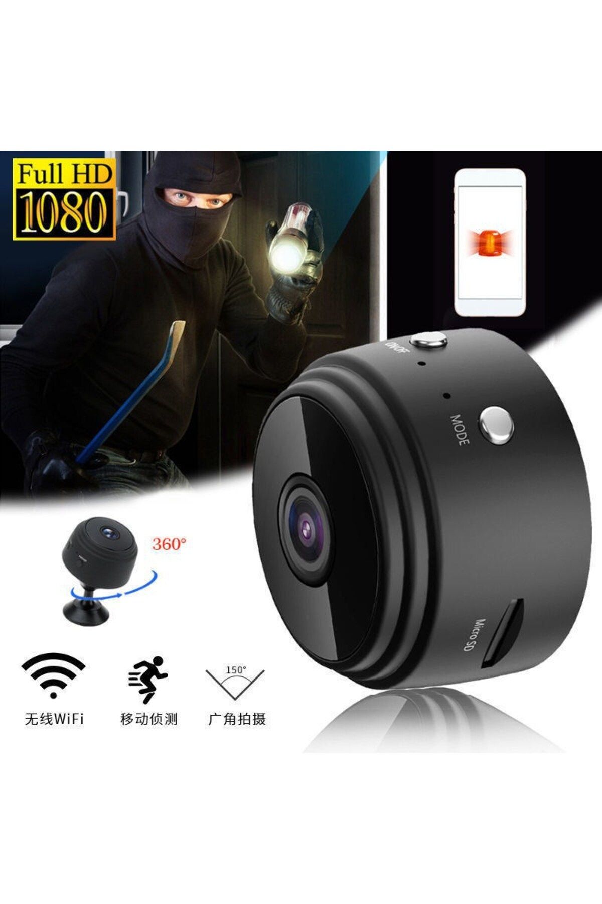 Choice-كاميرا A9 WiFi Mini مسجل فيديو لاسلكي كاميرا حماية أمنية كاميرا مراقبة المنزل الذكي... 2
