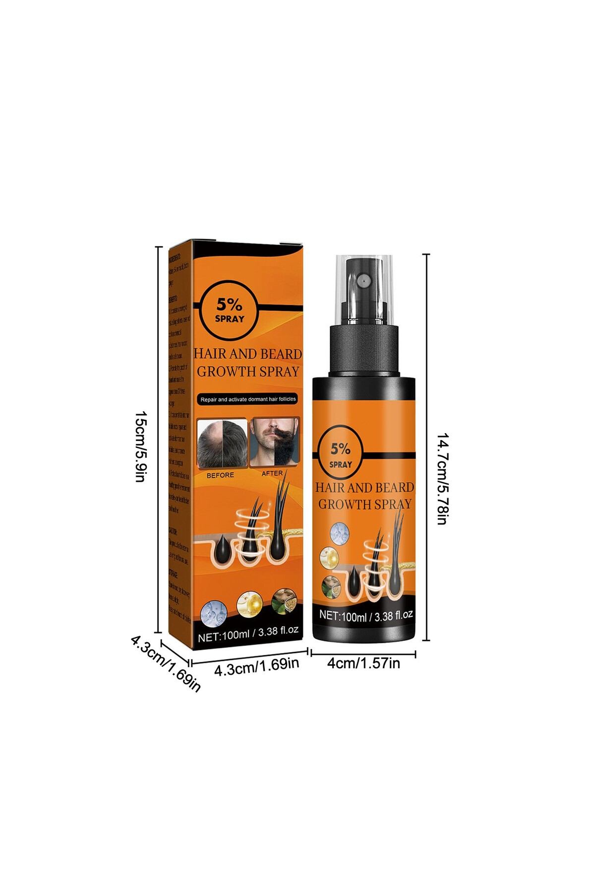 Choice Hair Growth Spray, Promote Hair Growth, Nourish Scalp, Hair