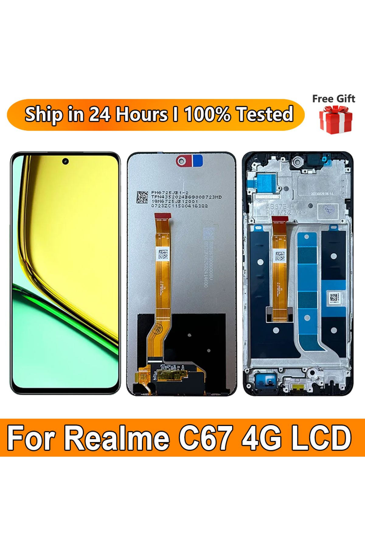 Choice-6.72'' For Realme C67 4G RMX3890 LCD Display With Frame Touch Screen Digitizer Assembly For Realm... 8
