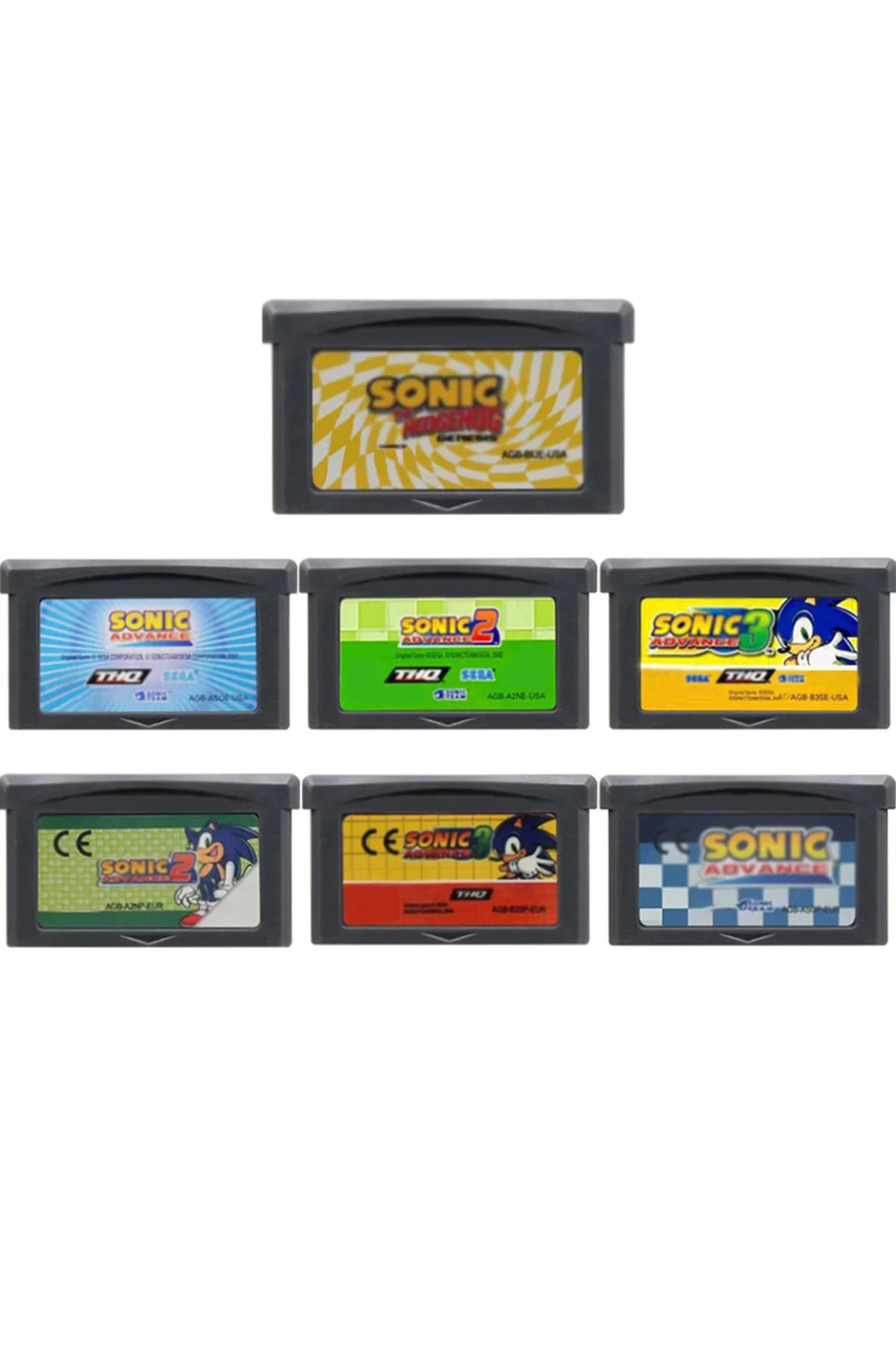 Choice-GBA Series 32-bit Video Game Cartridge Console Card Sonic Advance 1 2 3 The Hedgehog Genesis Mult... 2