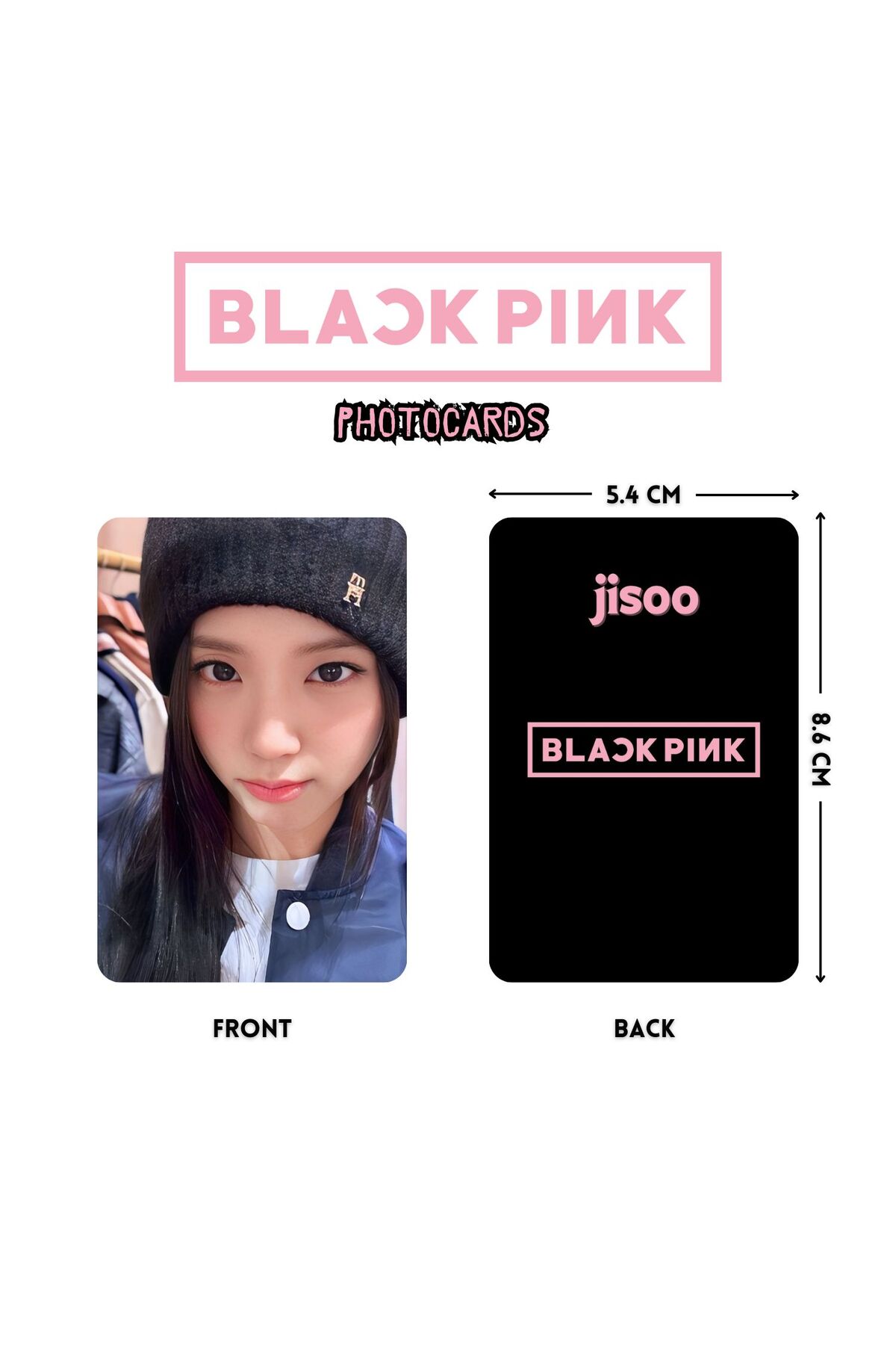 Kpop Dünyasi BLACKPINK '' Jisoo '' Photocards Set 1 - Fiyatı