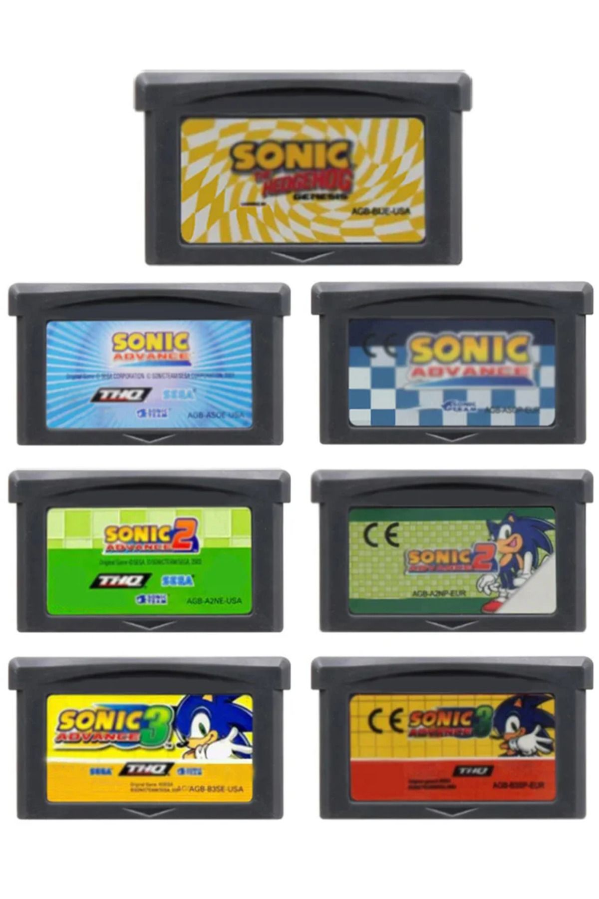 Choice-GBA Series 32-bit Video Game Cartridge Console Card Sonic Advance 1 2 3 The Hedgehog Genesis Mult... 8