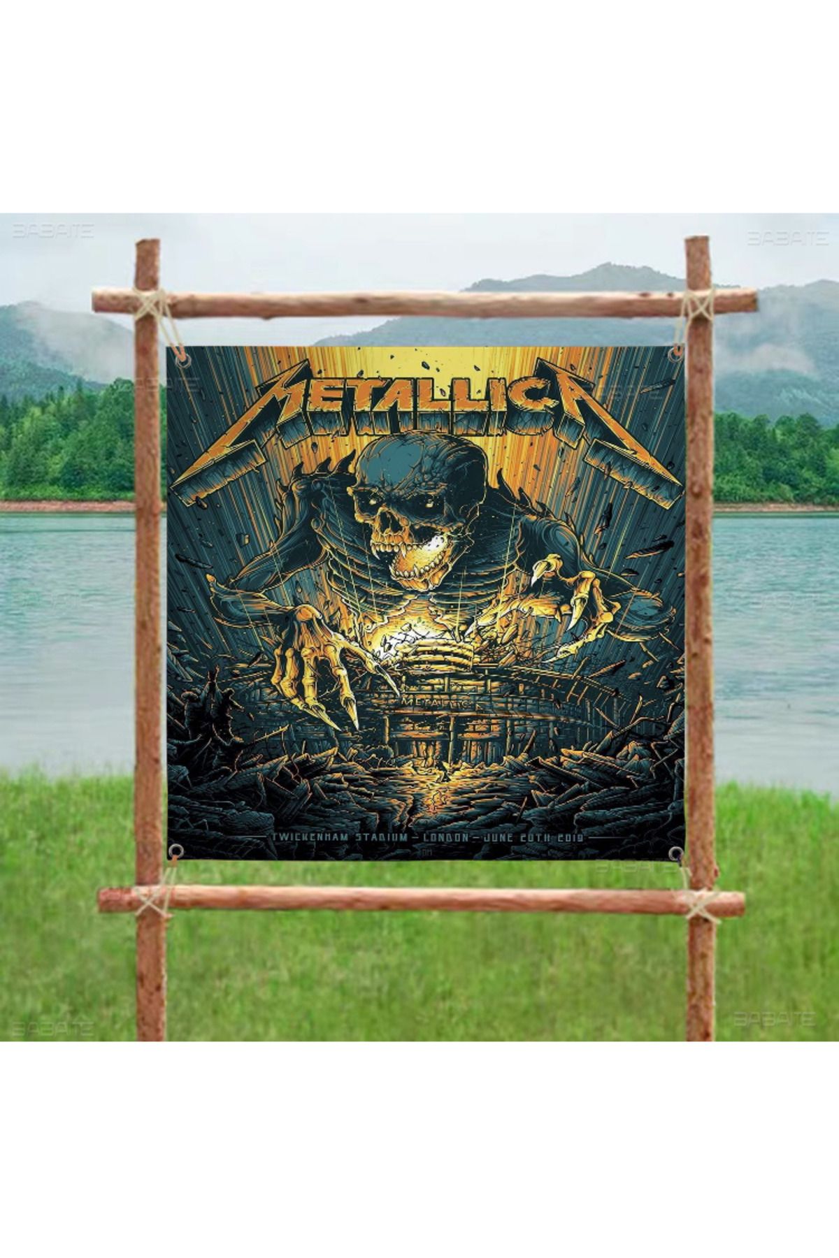 Choice-Band M-METALLICA Banner Art Printing Japanese Wall Flag Anime Wall Hanging Home Decor 5
