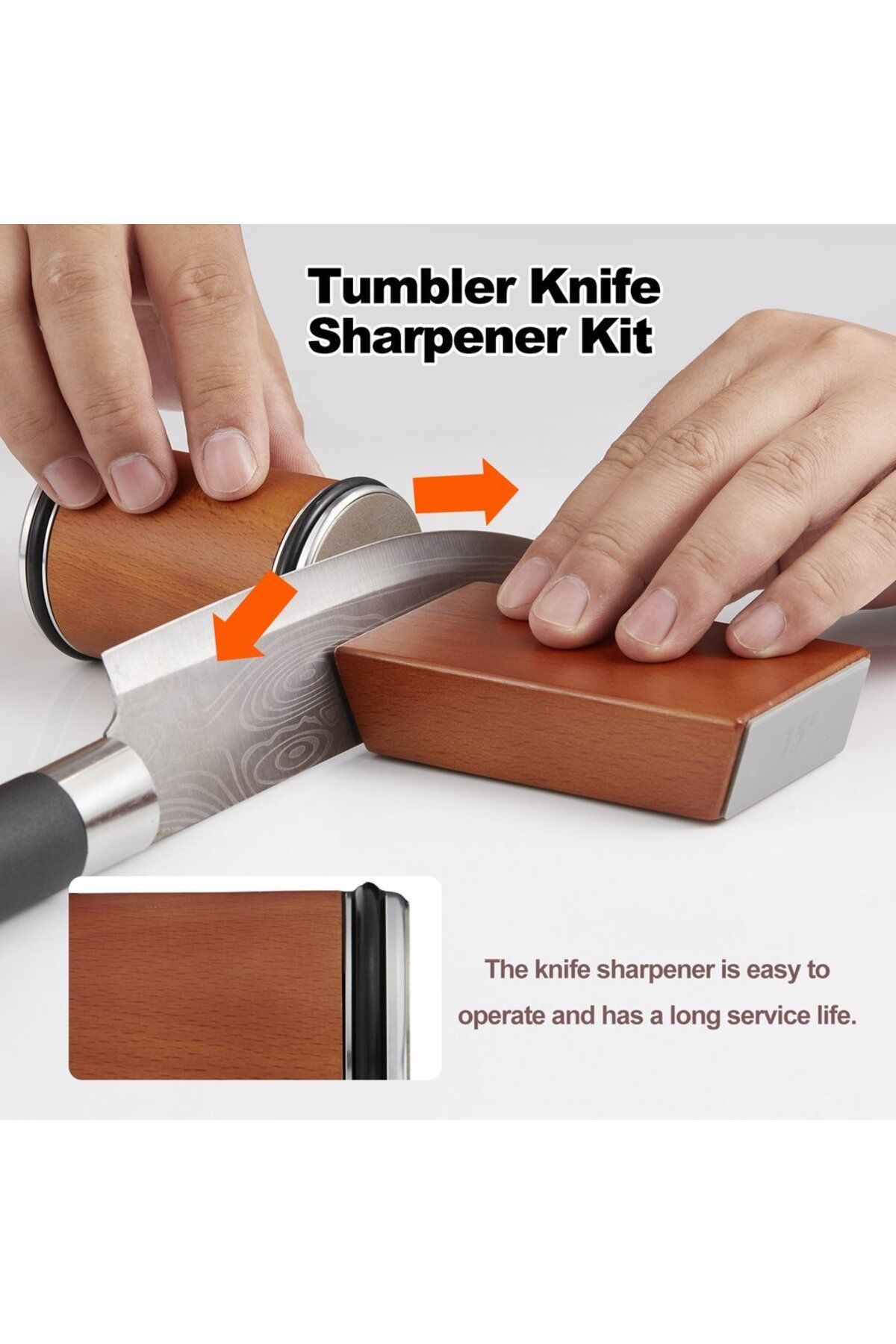 Choice-Rolling Knife Sharpener Kit 15°/20° Double For Straight Edge Roller Knife Sharpening With Industr... 2